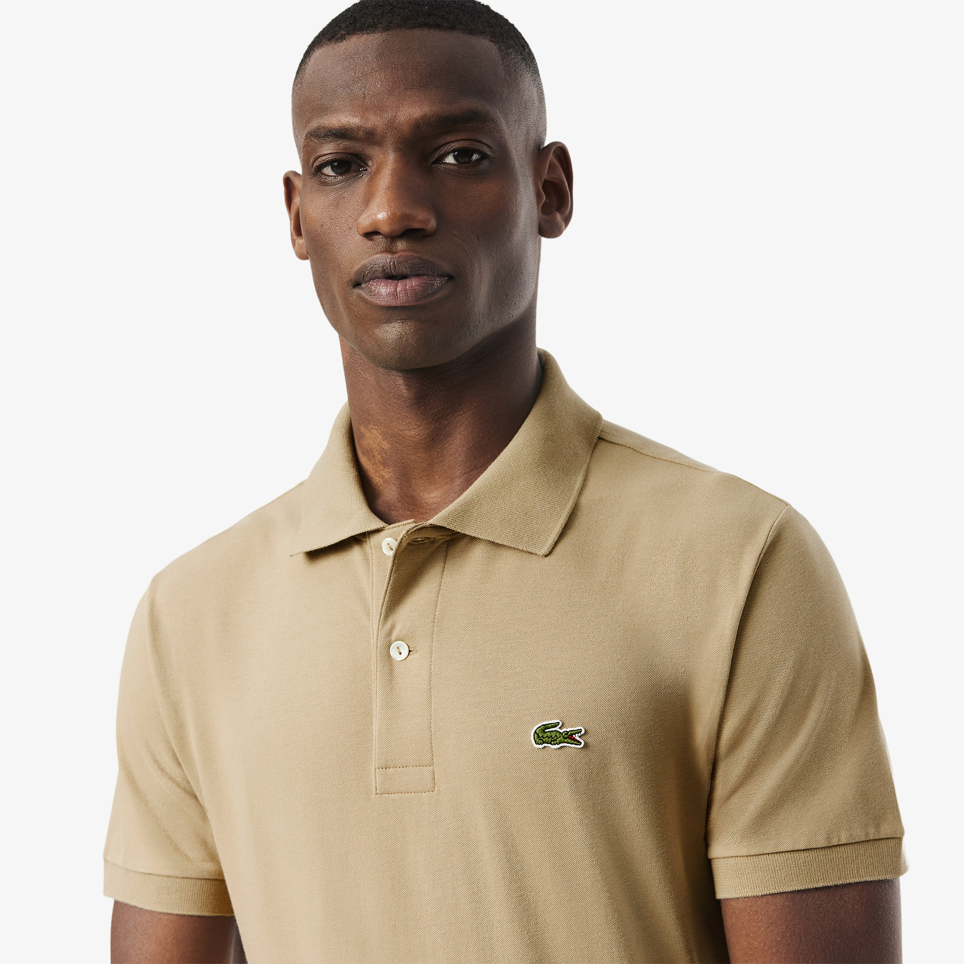 L.12.12 Light Erkek Classic Fit Bej Polo