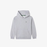 Lacoste Çocuk Kapüşonlu Gri Sweatshirt