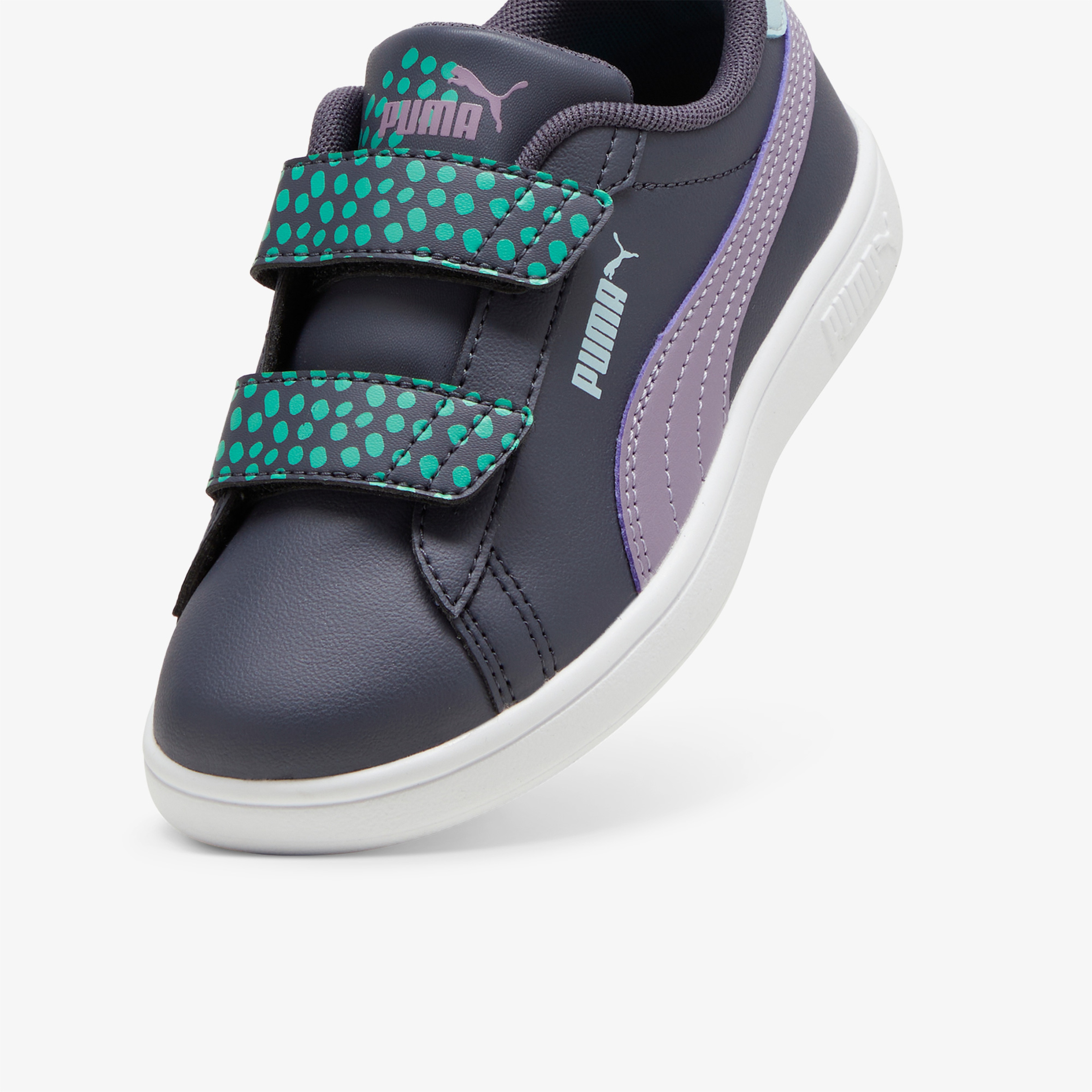 Puma Smash 3.0 FC V Çocuk Mor Spor Ayakkabı