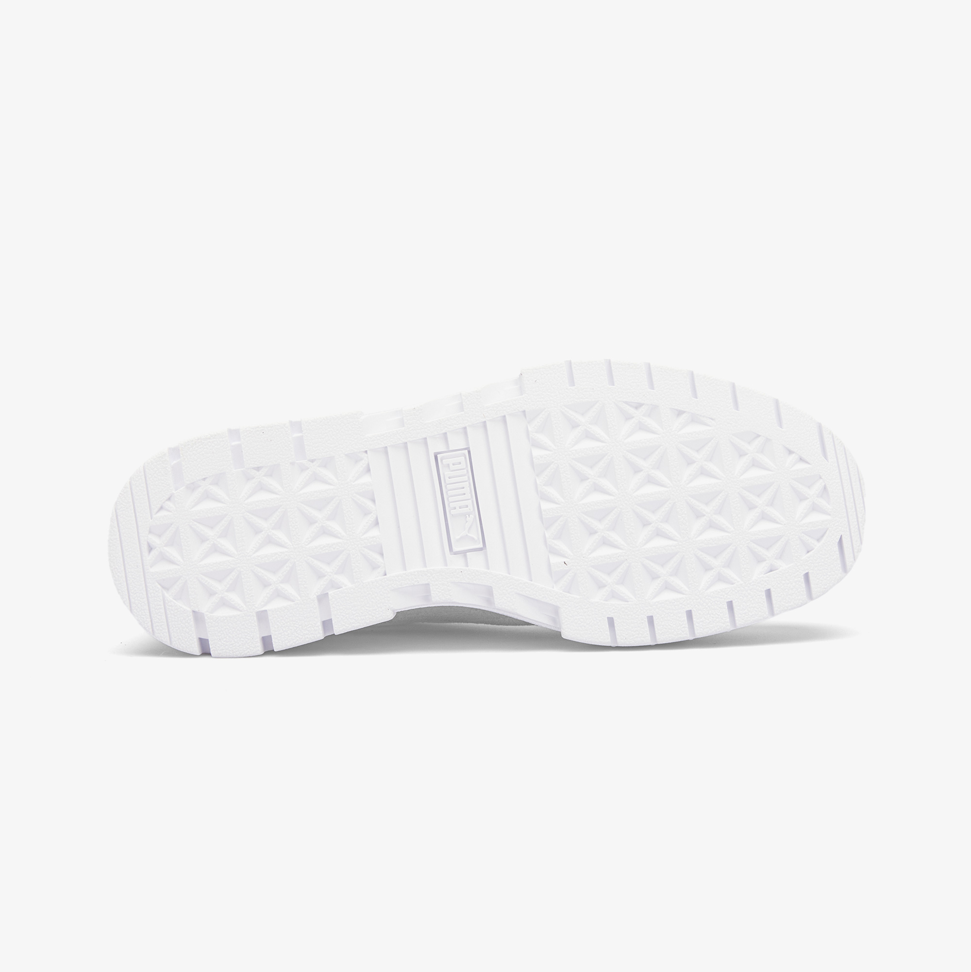 Puma Mayze Leather Kadın Beyaz Turuncu Spor Ayakkabı