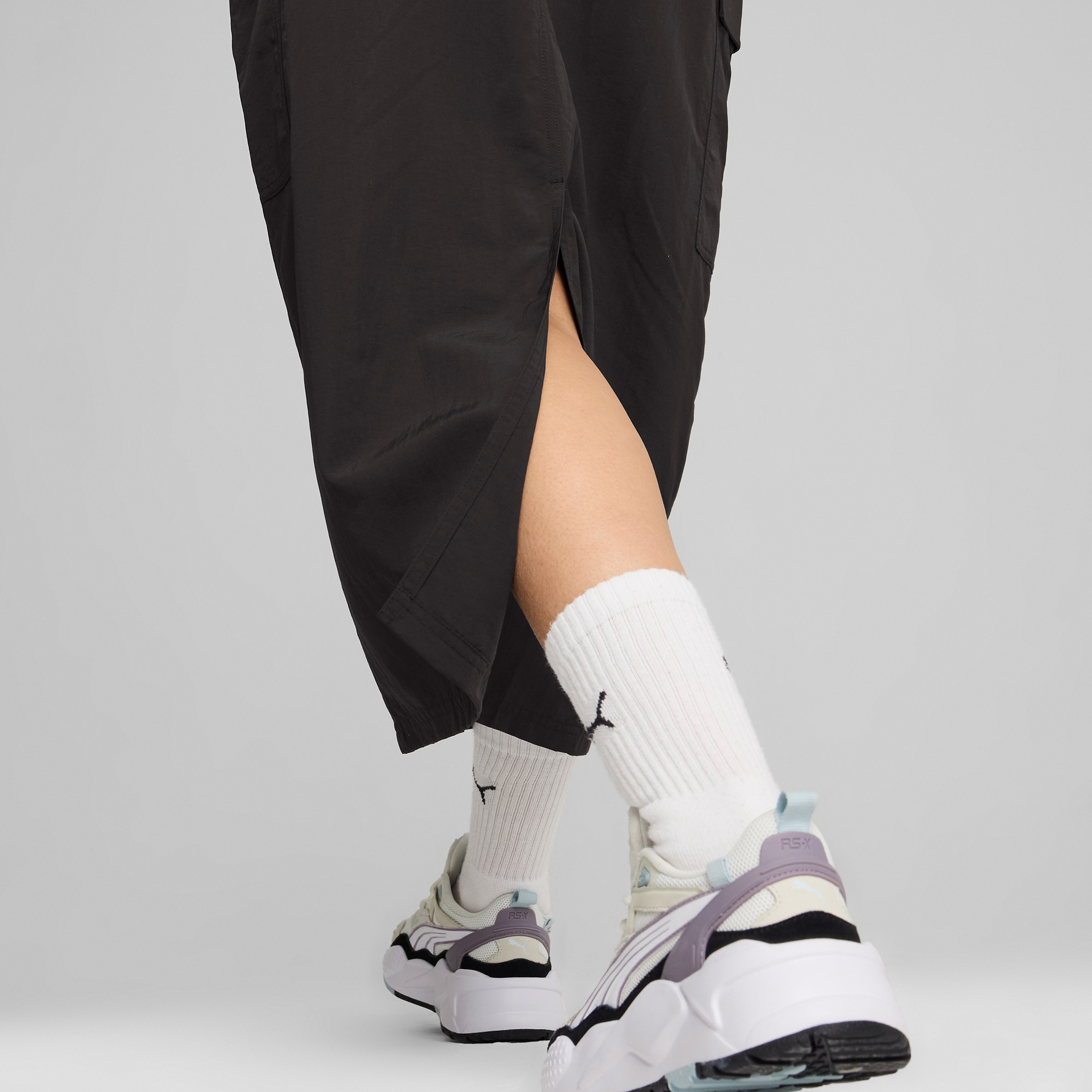 Puma Downtown Cargo Midi Kadın Siyah Etek