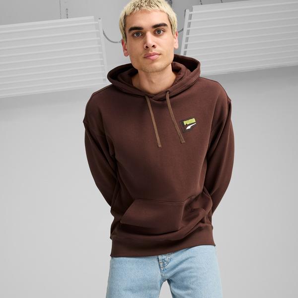 Puma Downtown Graphic Hoodie Unisex Kahverengi Hoodie
