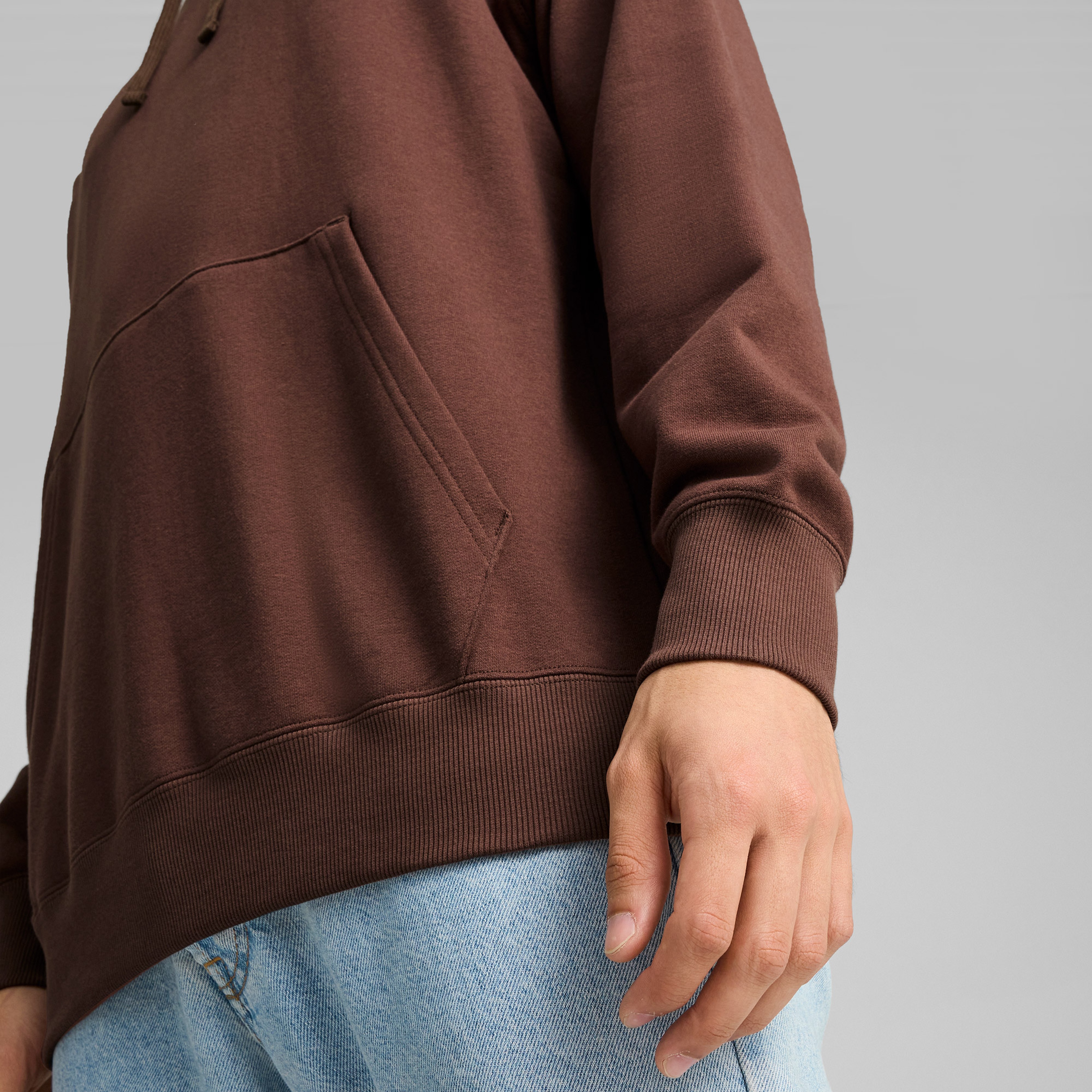 Puma Downtown Graphic Hoodie Unisex Kahverengi Hoodie