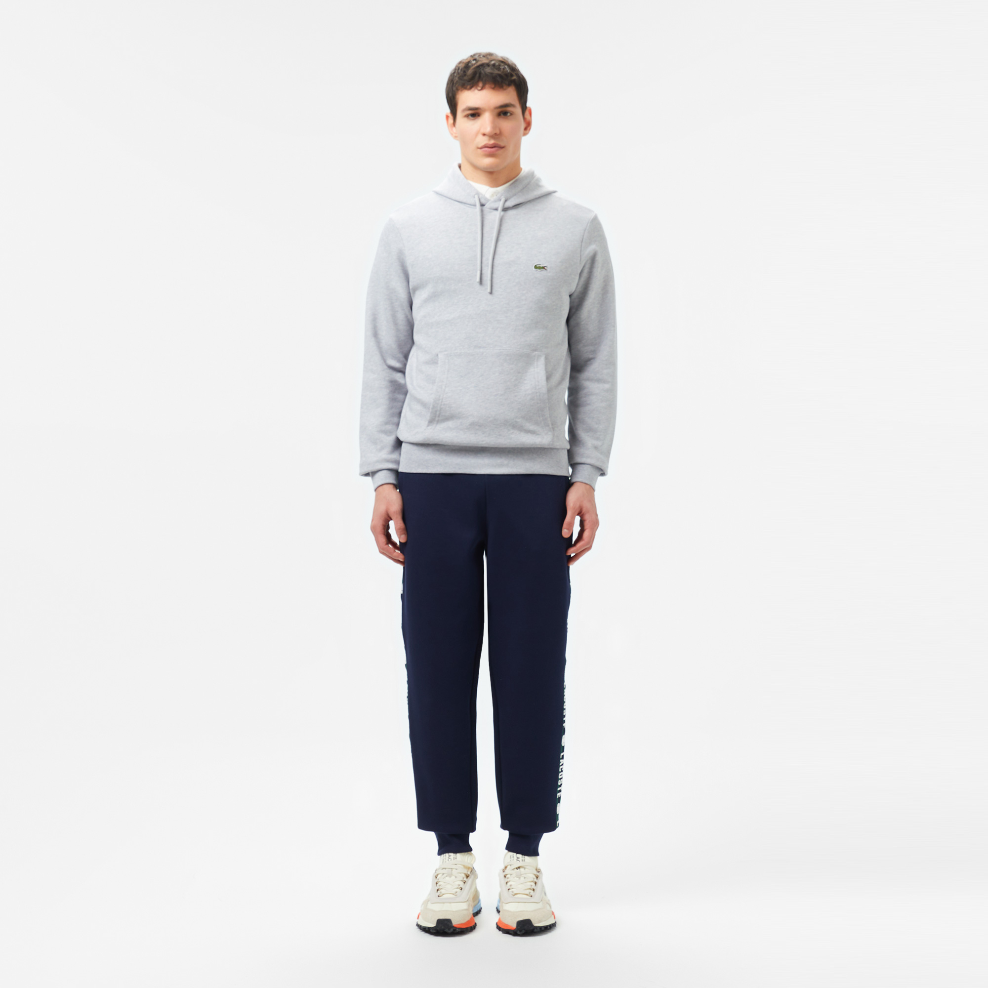 Erkek Classic Fit Kapüşonlu Organik Pamuk Lacivert Sweatshirt3