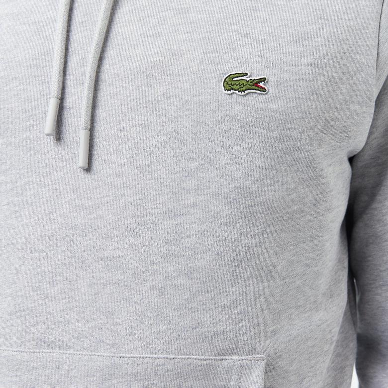 Lacoste Classic Fit  Erkek Gri Sweatshirt