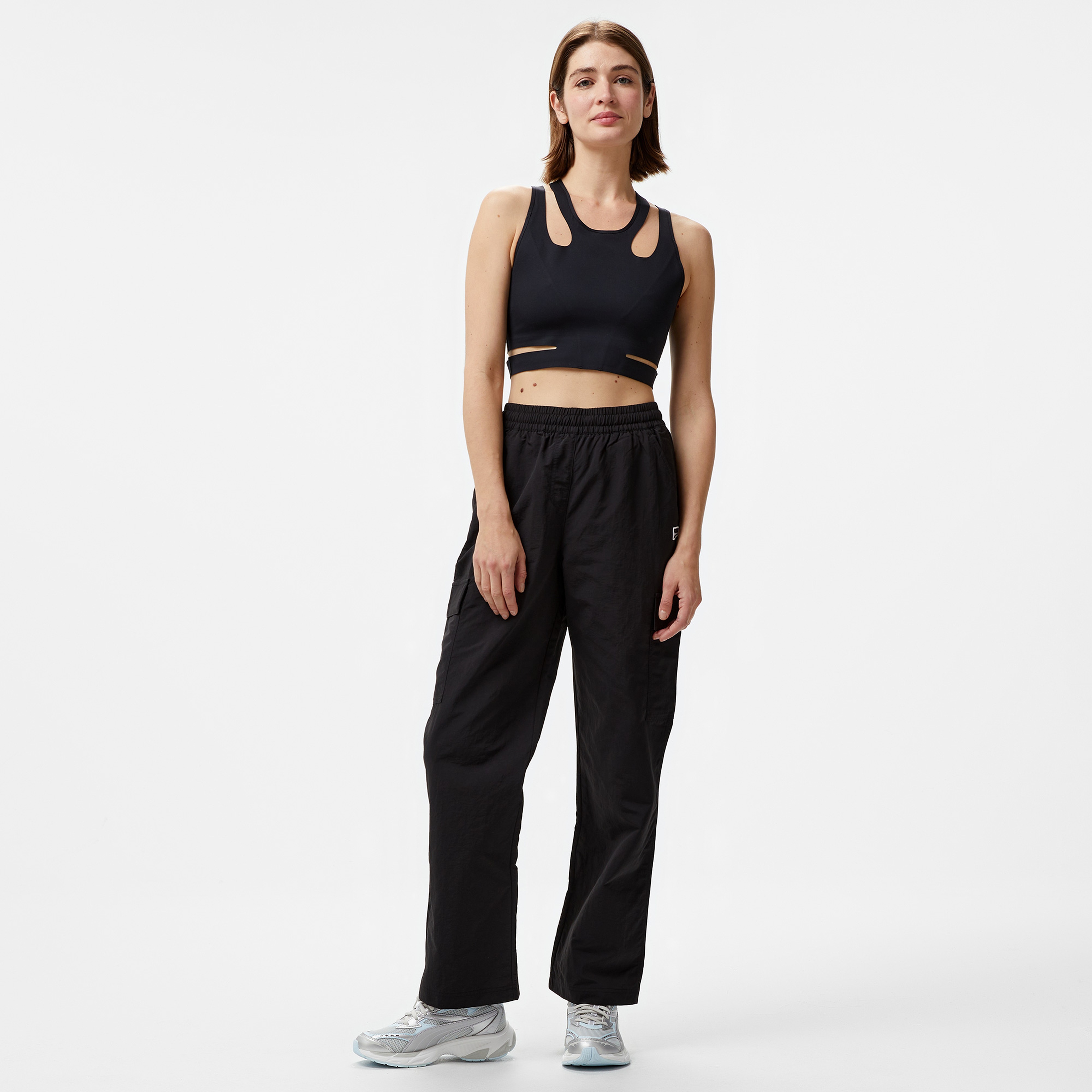 Puma Downtown Cargo Kadın Siyah Pantolon