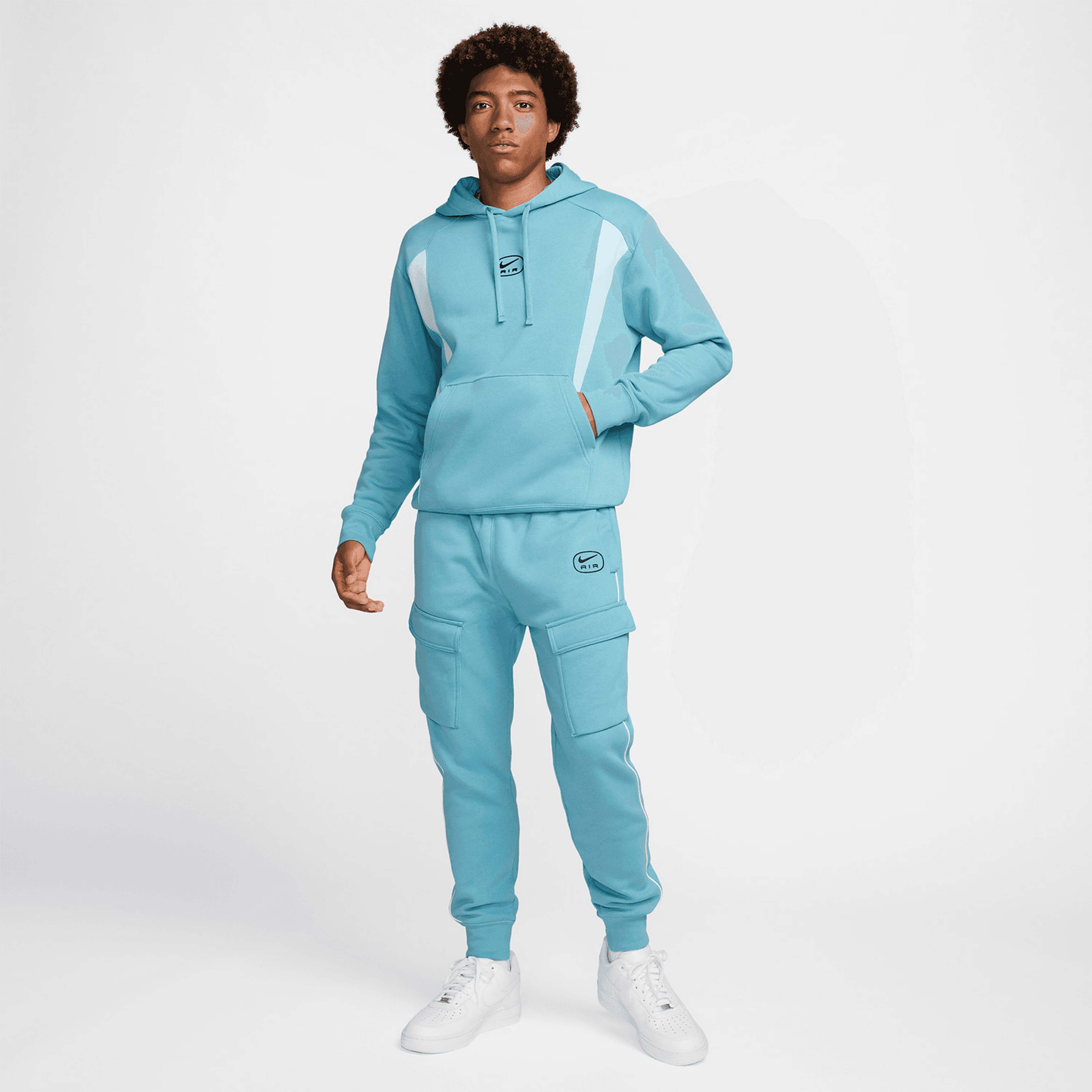 Nike Nsw Sw Aır Po Erkek Mavi Hoodie