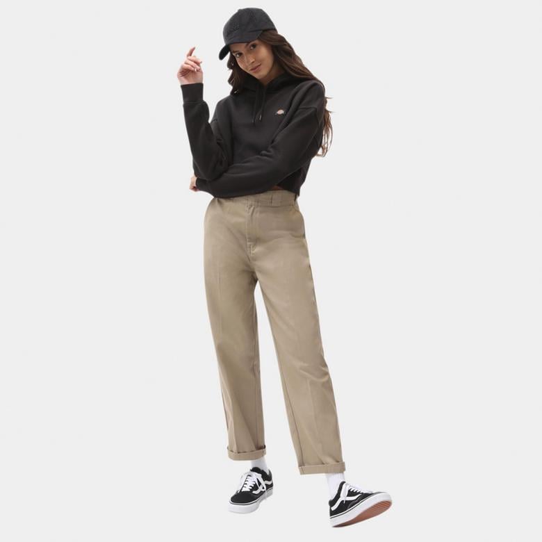 Dickies Oakport Cropped Kadın Siyah Hoodie