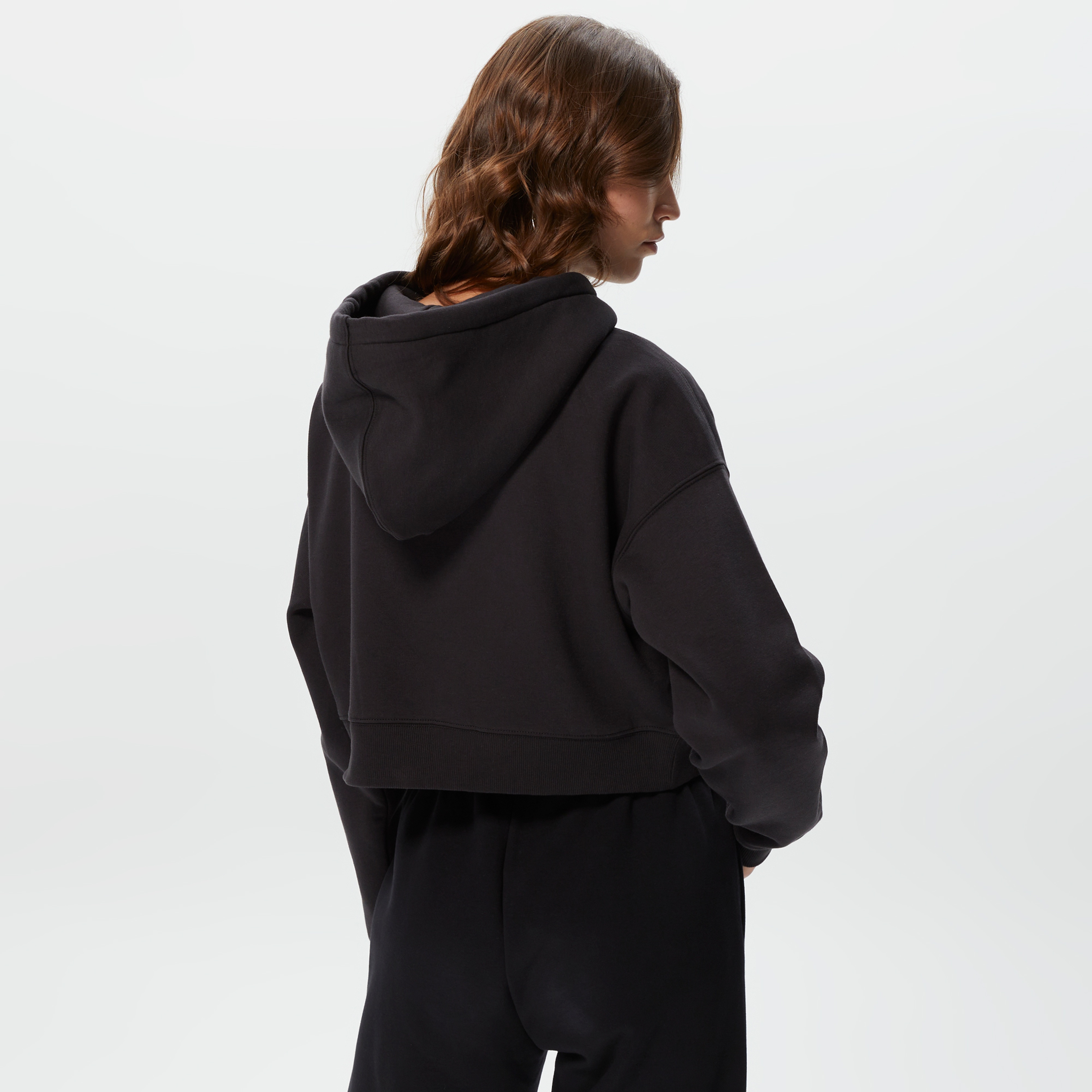 Dickies Oakport Cropped Kadın Siyah Hoodie