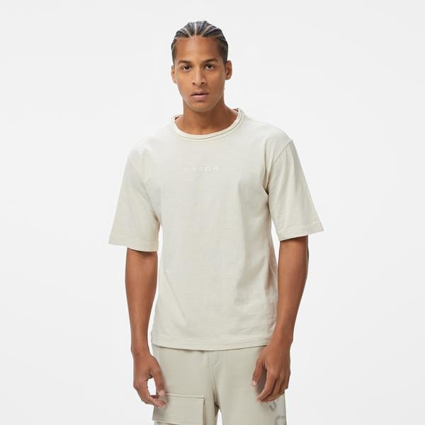 UNITED4 Erkek Krem T-Shirt