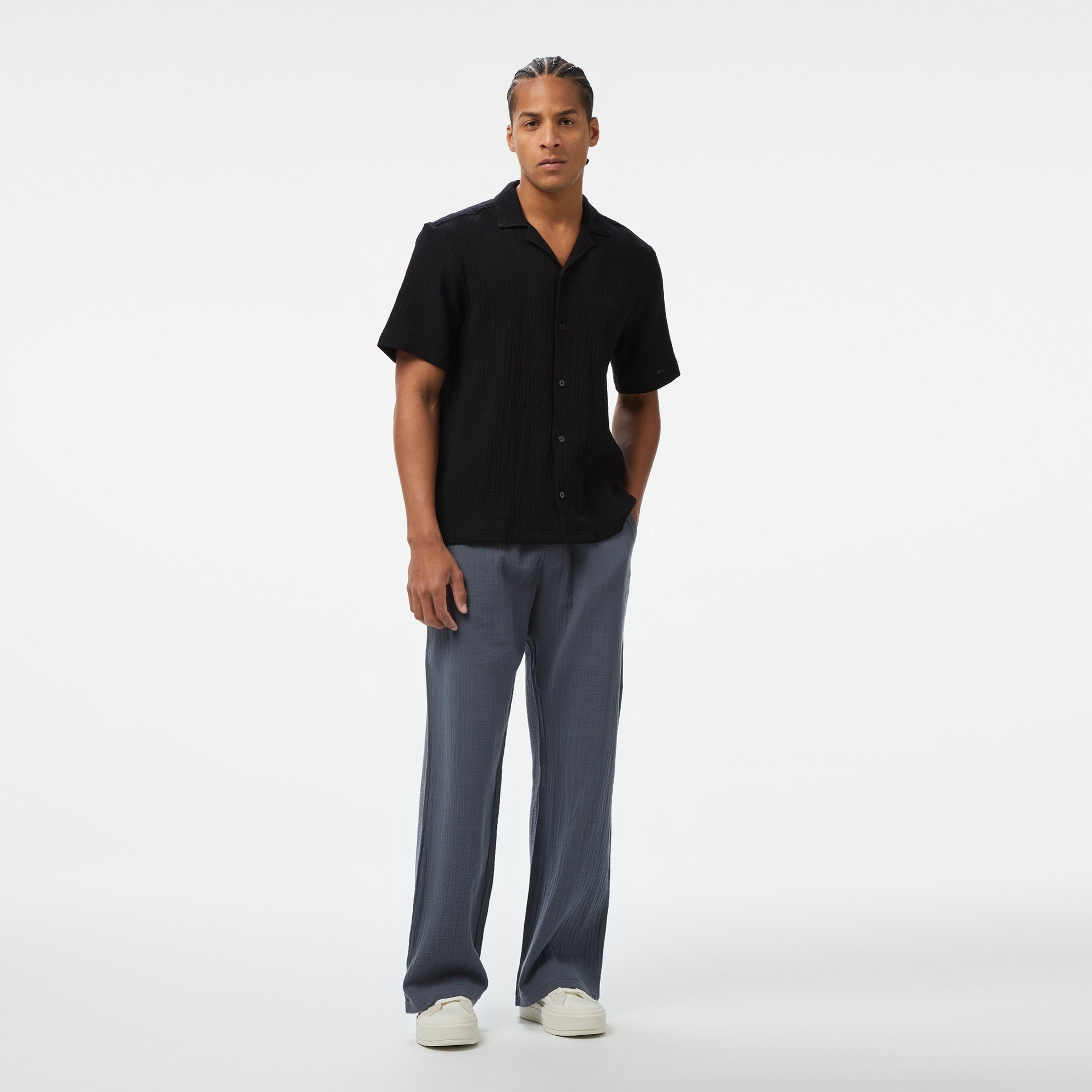 UNITED4 Erkek Siyah Gömlek