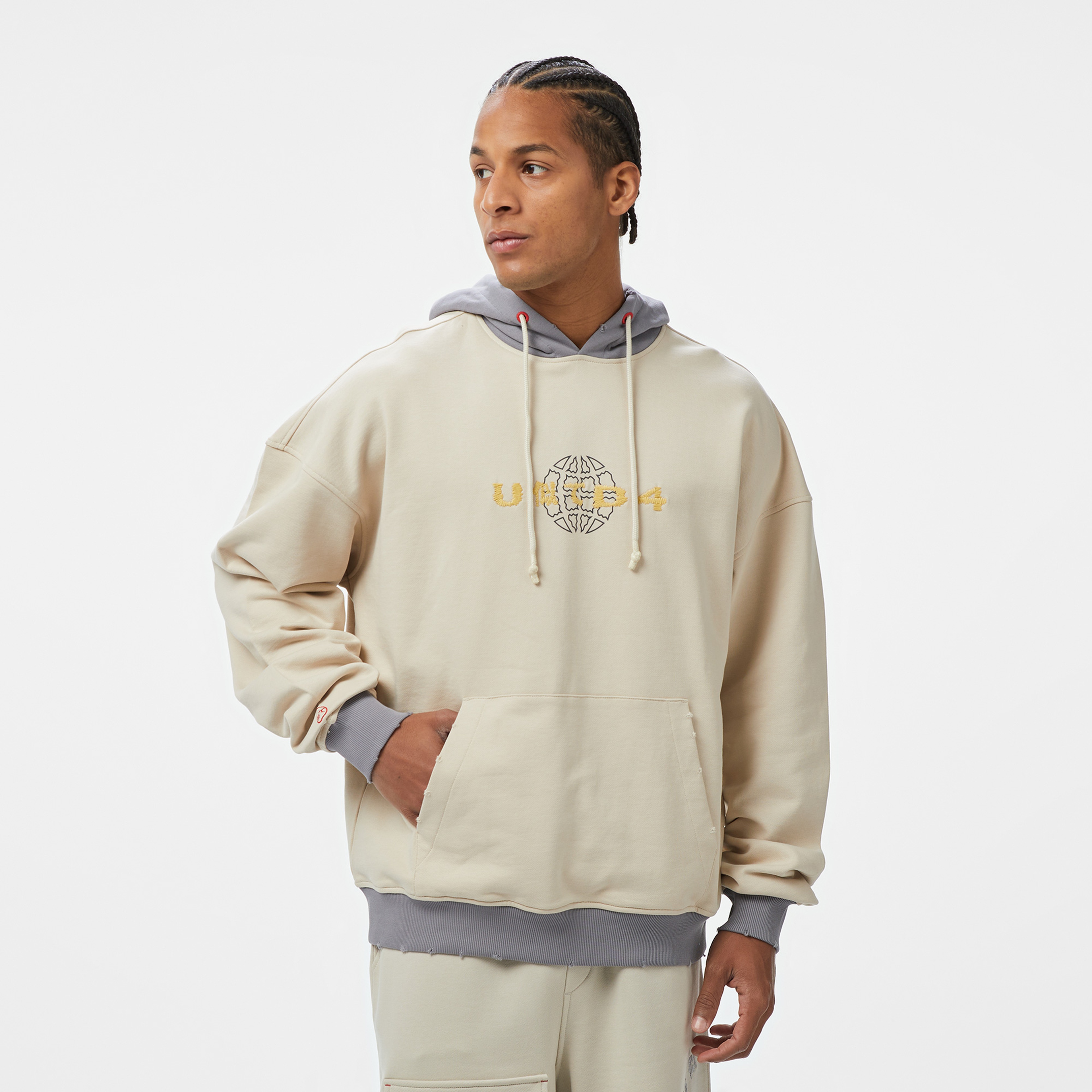 UNITED4 Erkek Krem Sweatshirt