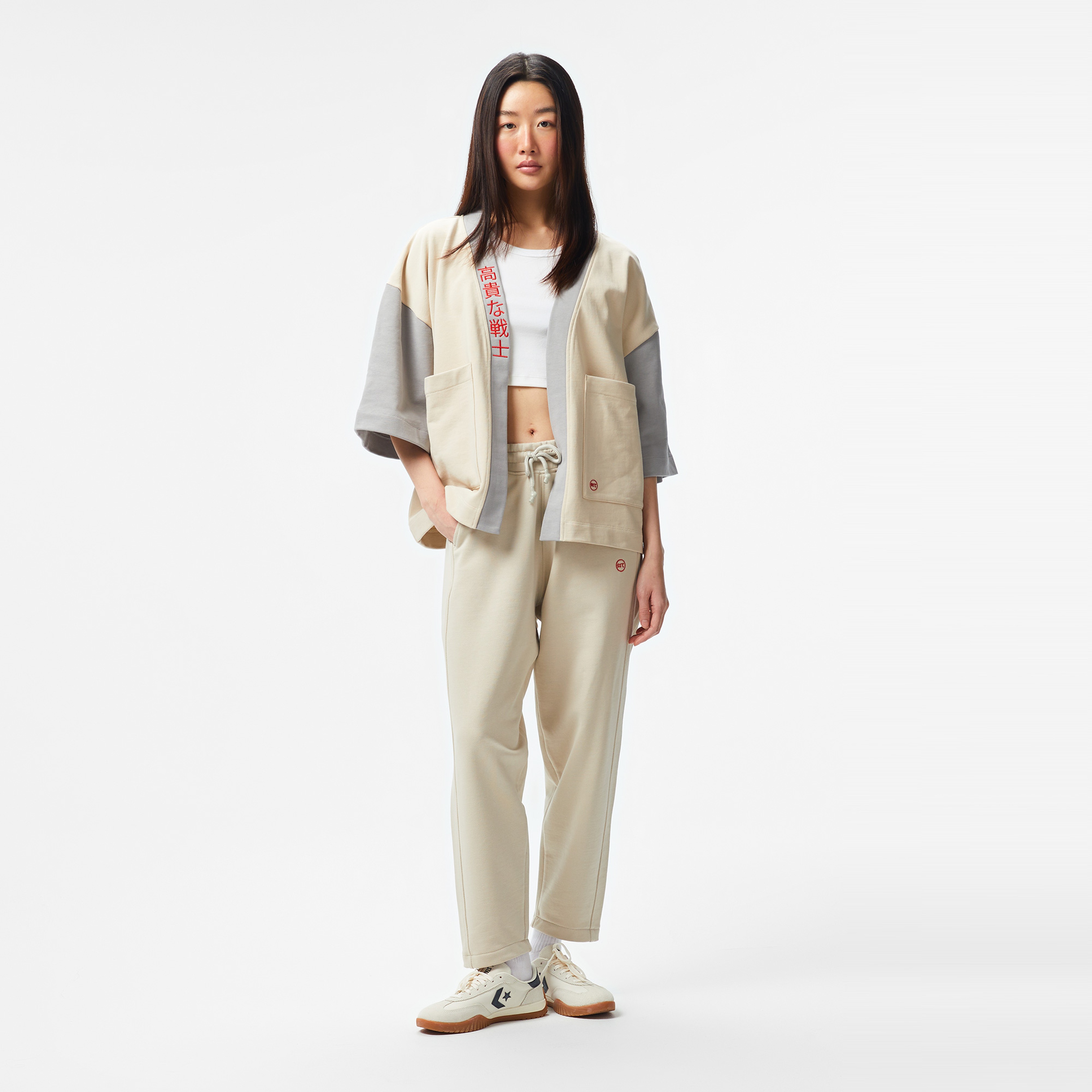 UNITED4 Kadın Krem Kimono Üst