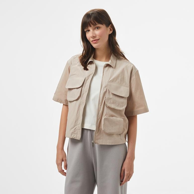 UNITED4 Kadın Gri Gömlek