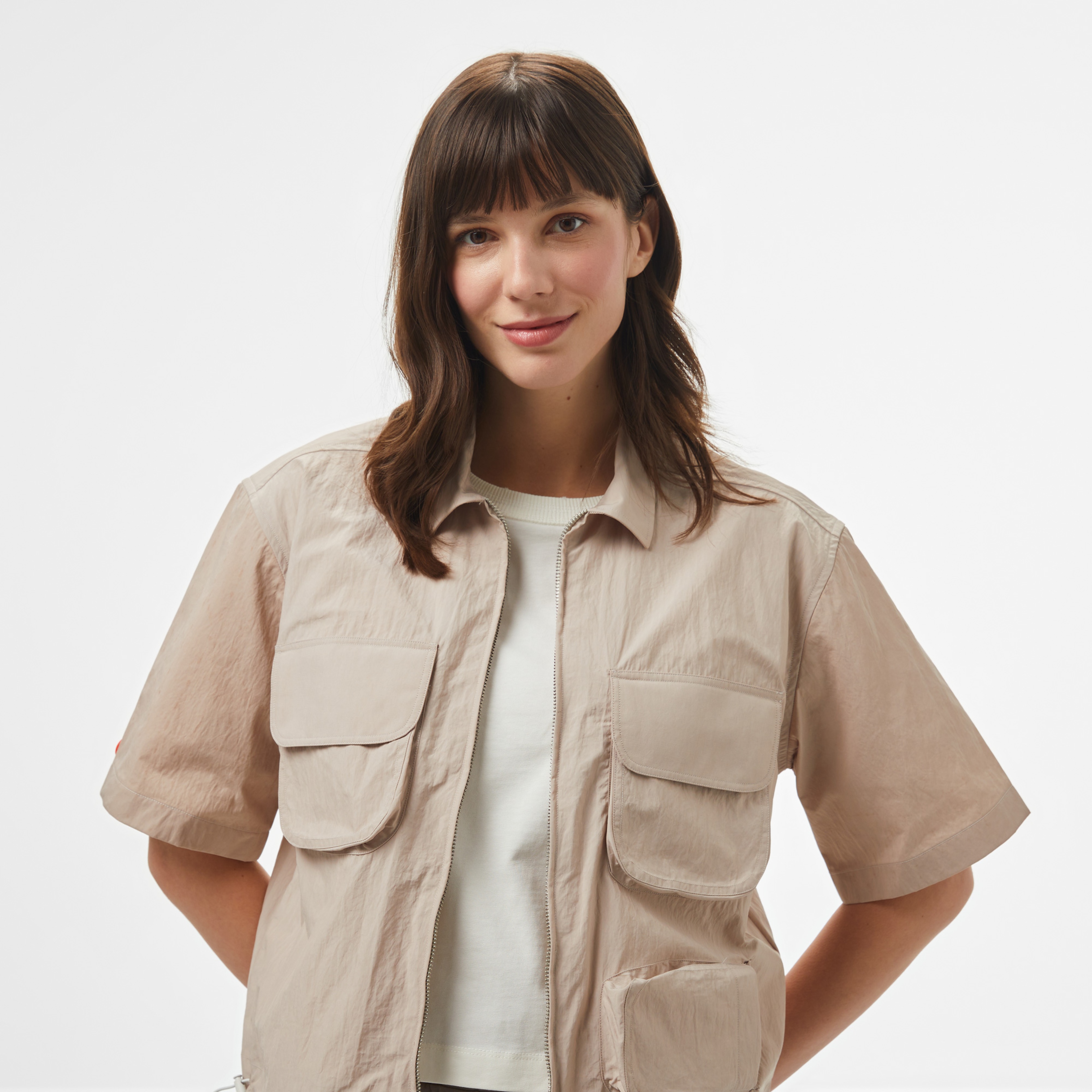 UNITED4 Kadın Gri Gömlek