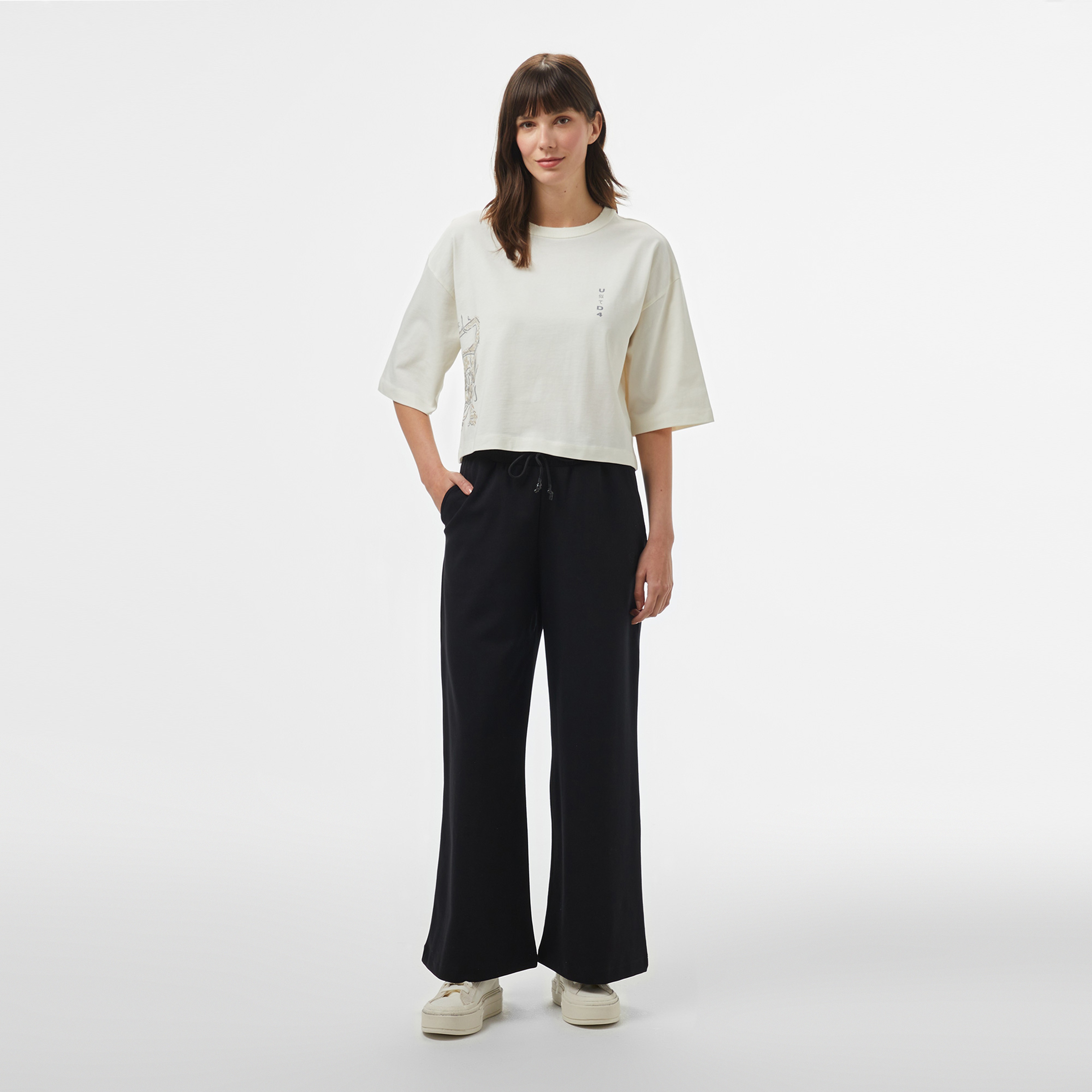 UNITED4 Kadın Siyah Eşofman Altı