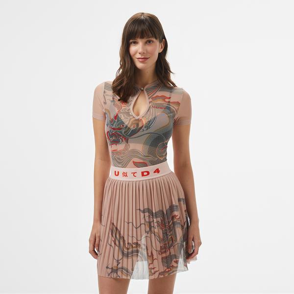 UNITED4 Kadın Pembe Bodysuit