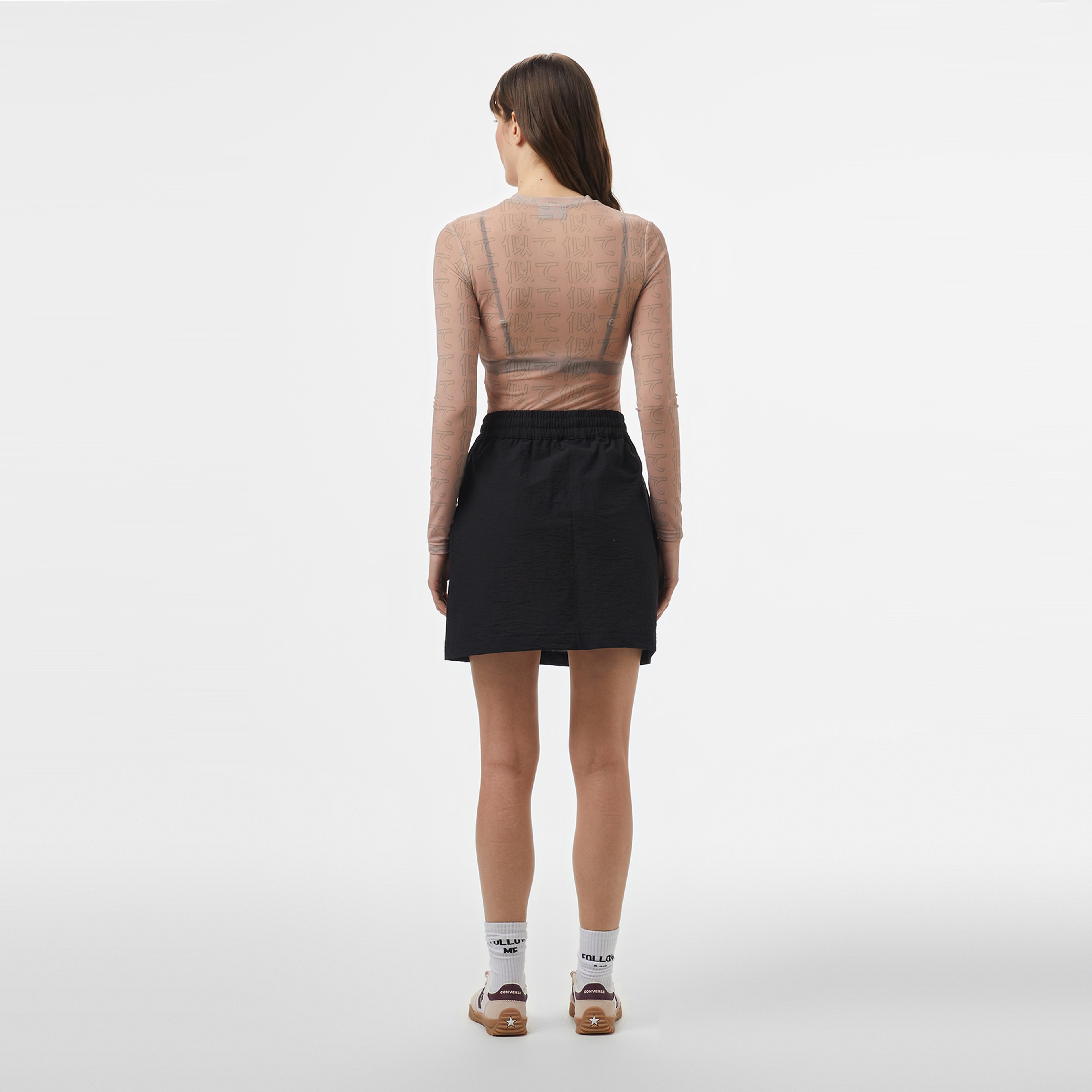 UNITED4 Kadın Siyah Etek