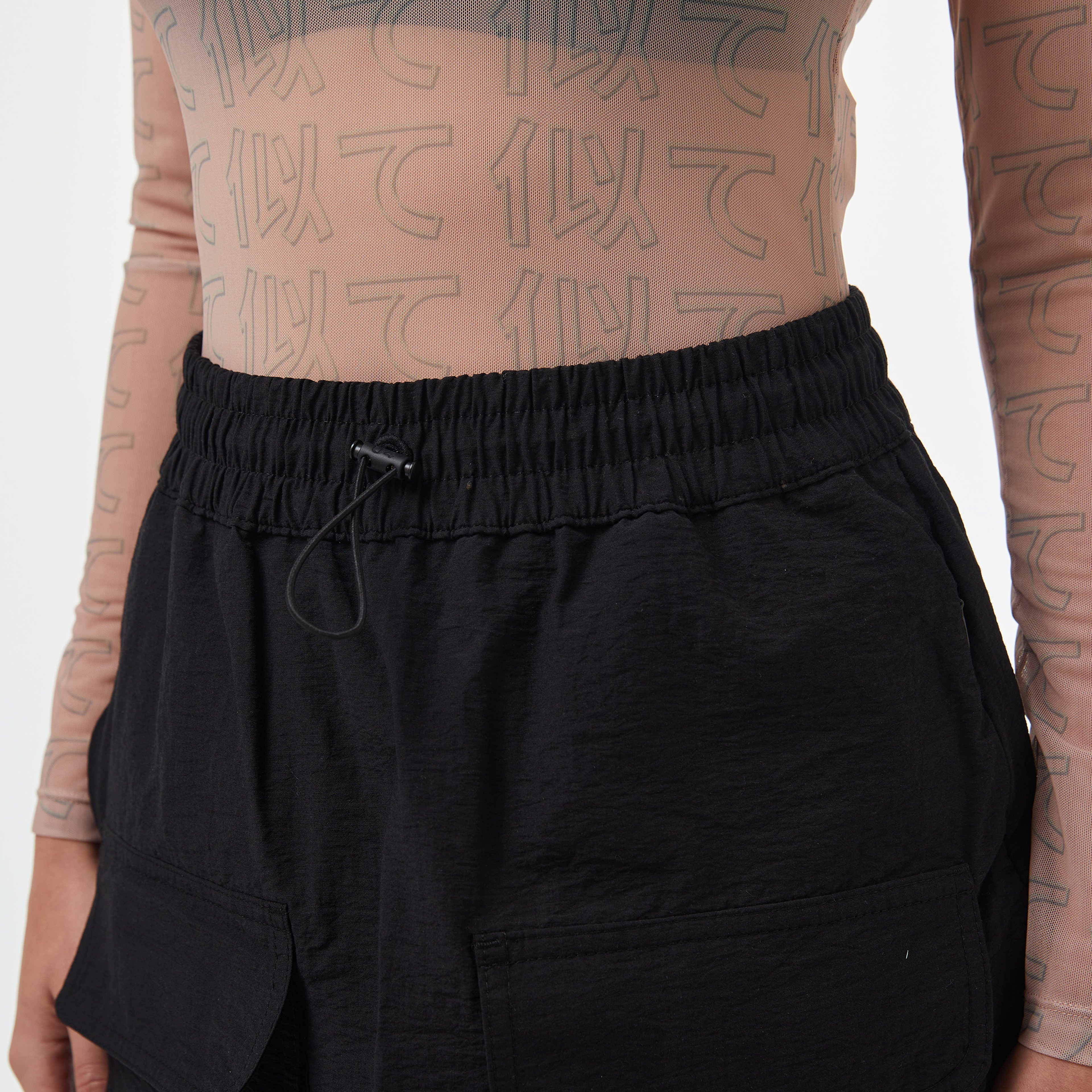 UNITED4 Kadın Siyah Etek