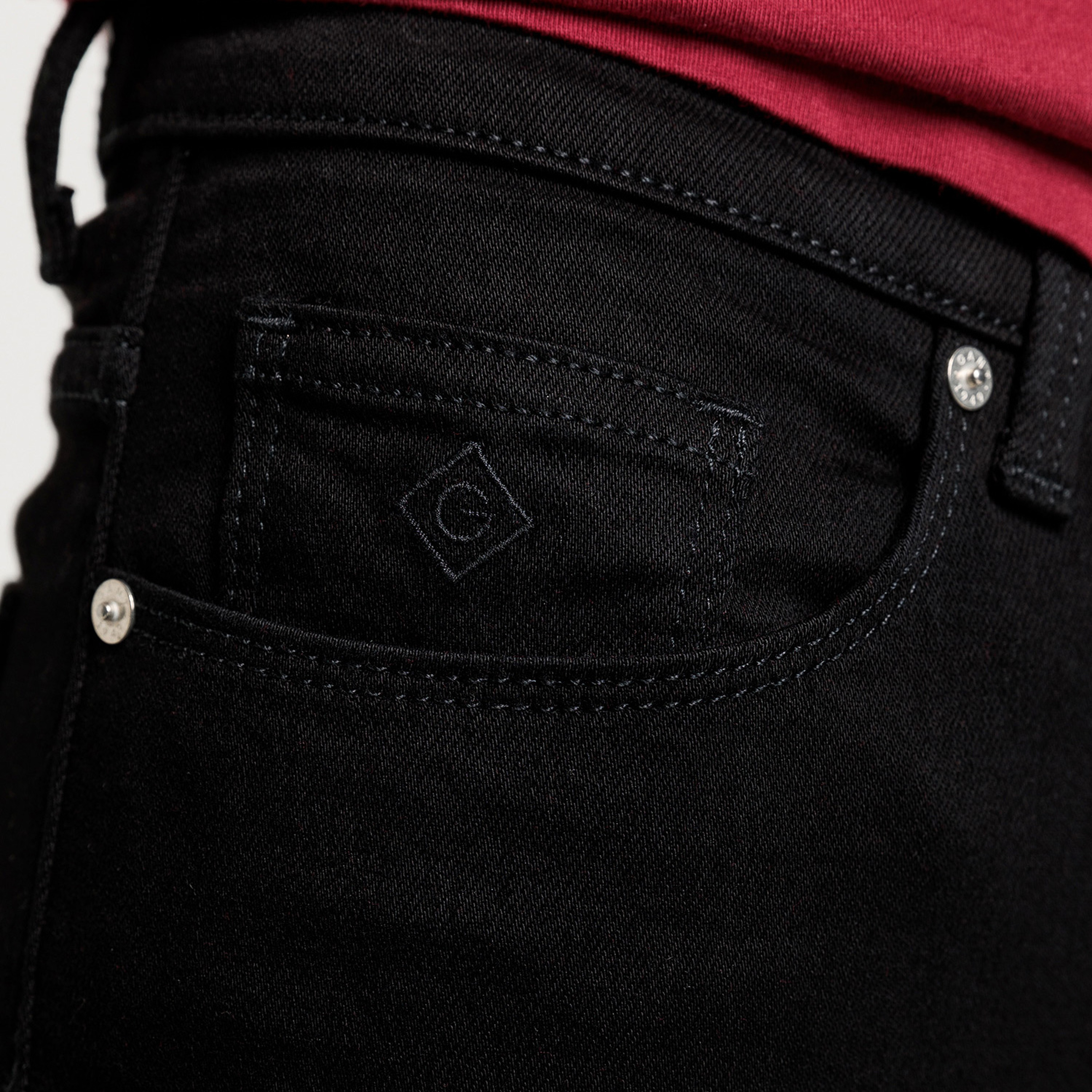 GANT Kadın Siyah Skinny Fit Jean Pantolon