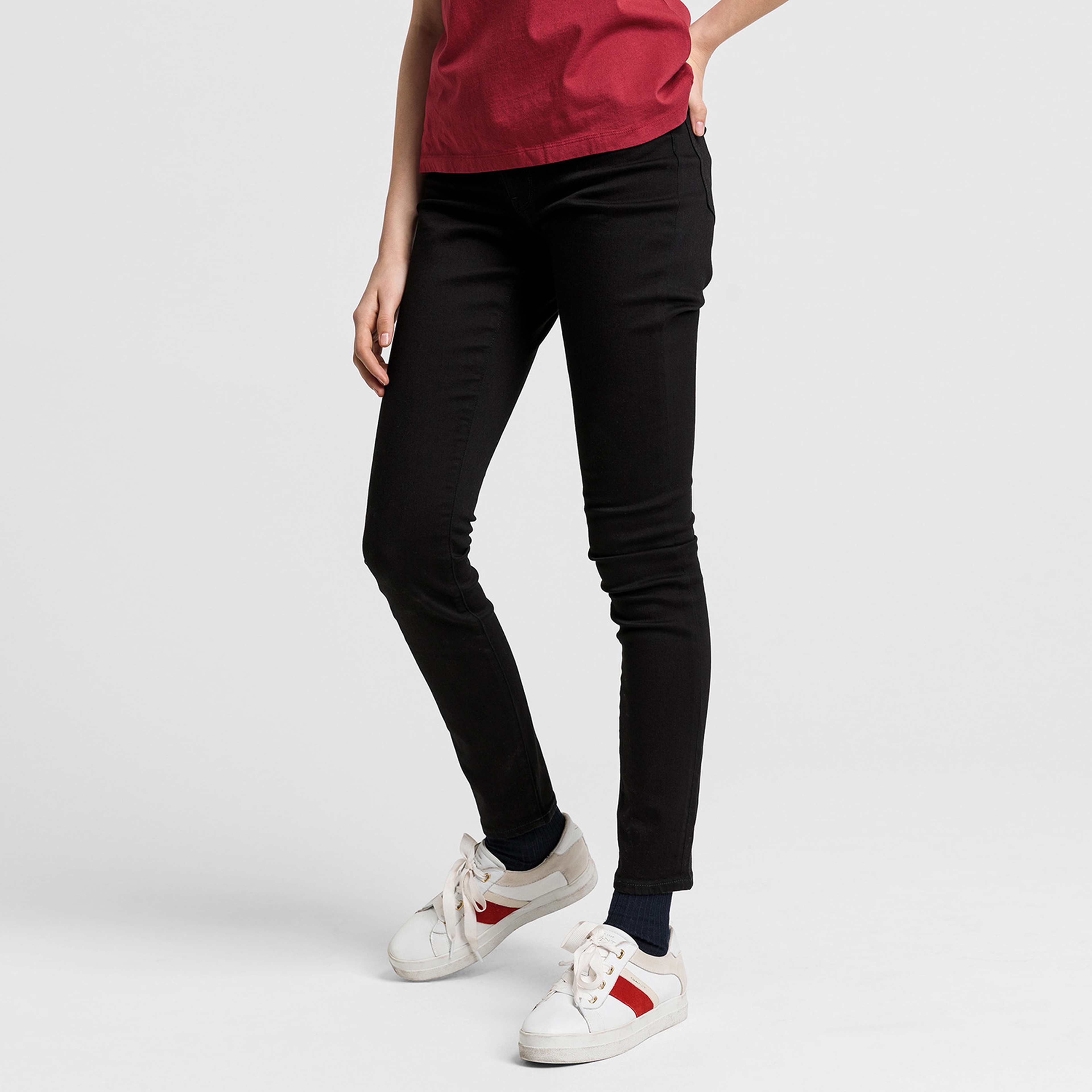 GANT Kadın Siyah Skinny Fit Jean Pantolon