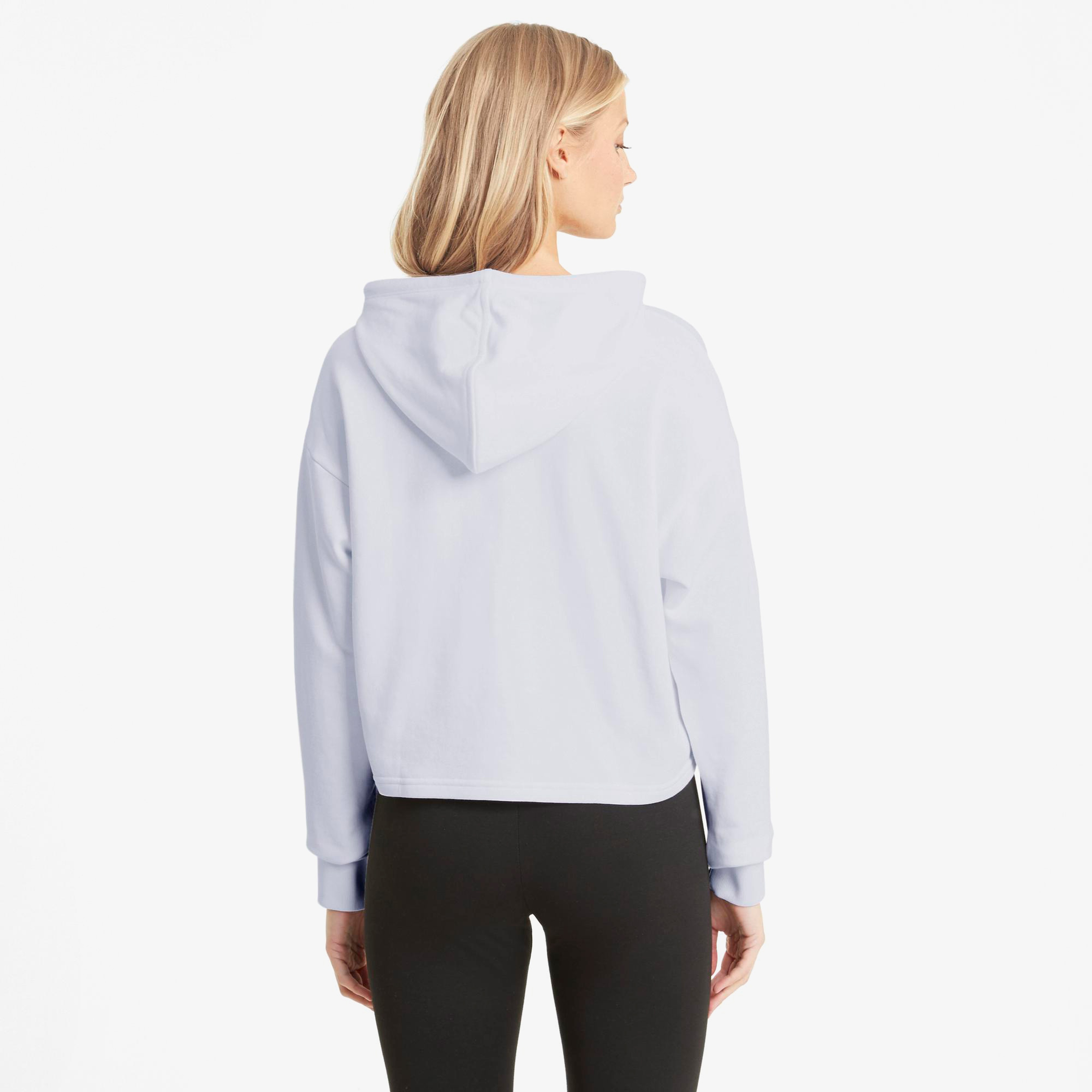 Puma Essentials Cropped Logo Rose Dust Kadın Beyaz Sweatshirt