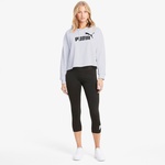 Puma Essentials Cropped Logo Rose Dust Kadın Beyaz Sweatshirt