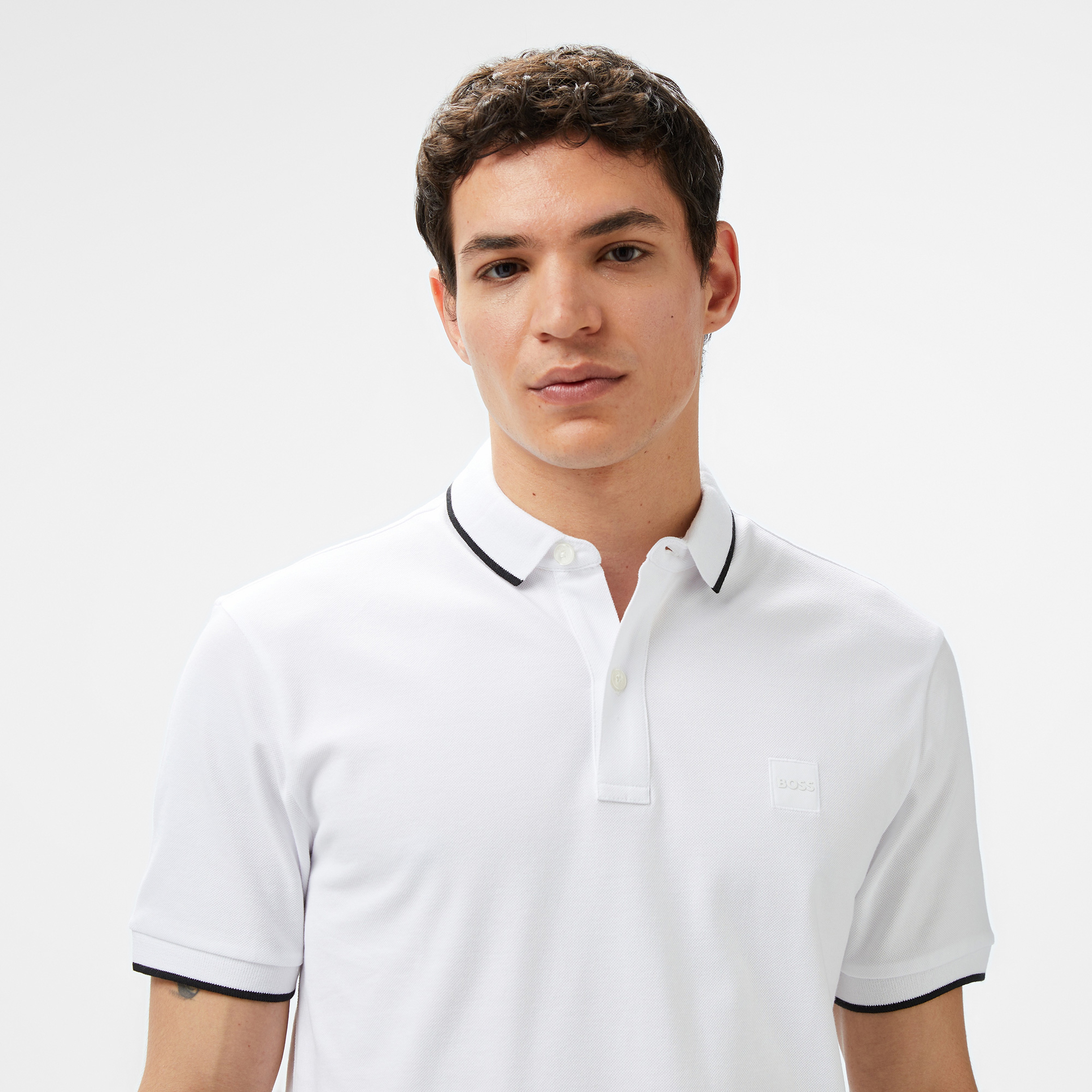 Boss Erkek Beyaz Polo