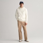 GANT Erkek Krem Regular Fit Kapüşonlu Sweatshirt
