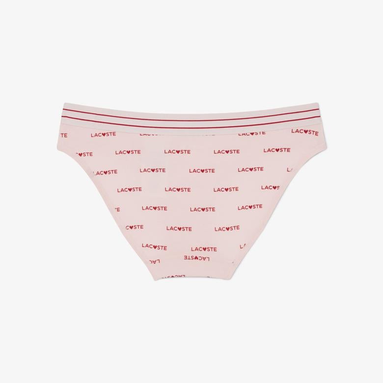 Kadın Baskılı Pembe Külot