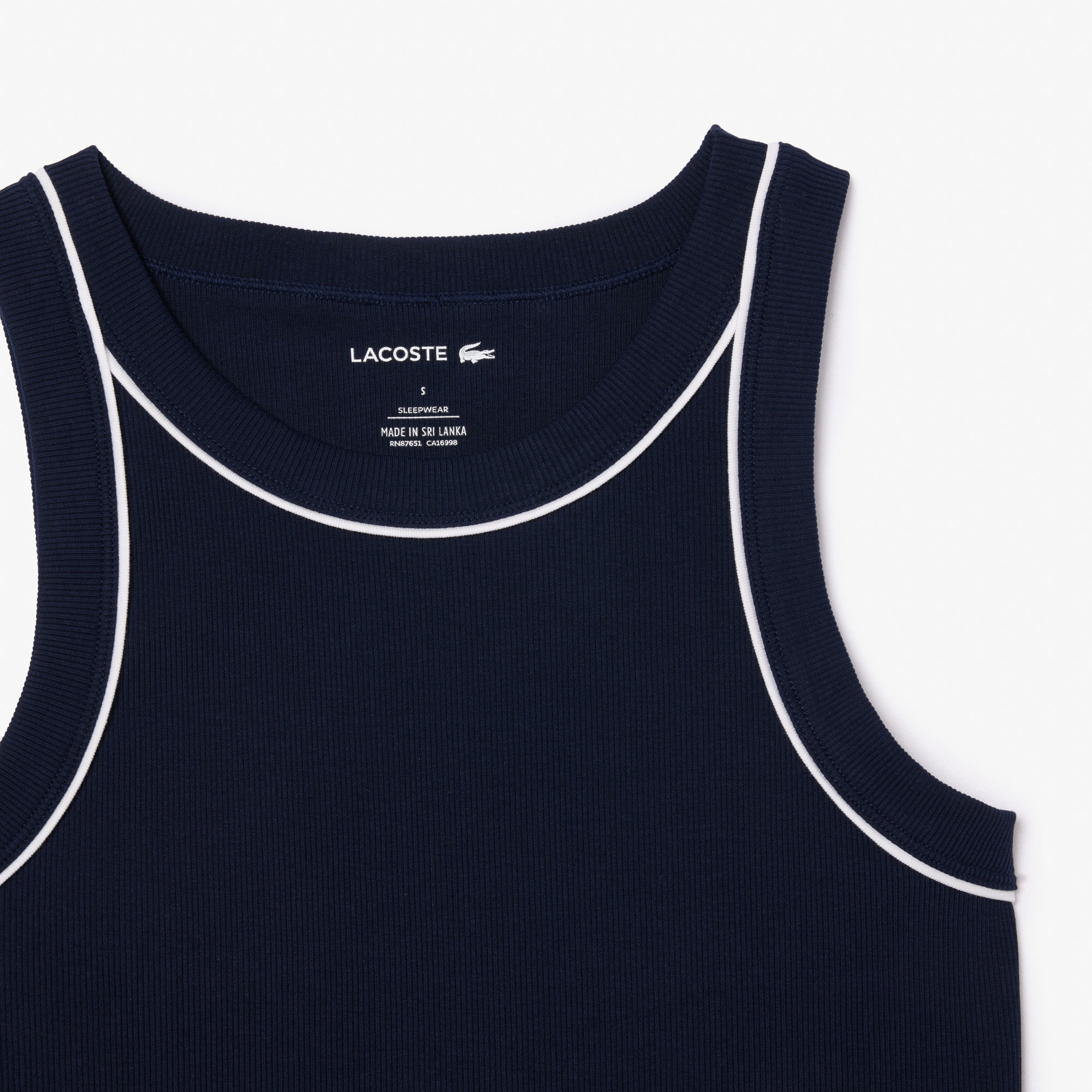 Kadın Kolsuz Bisiklet Yaka Lacivert Pijama Takımı