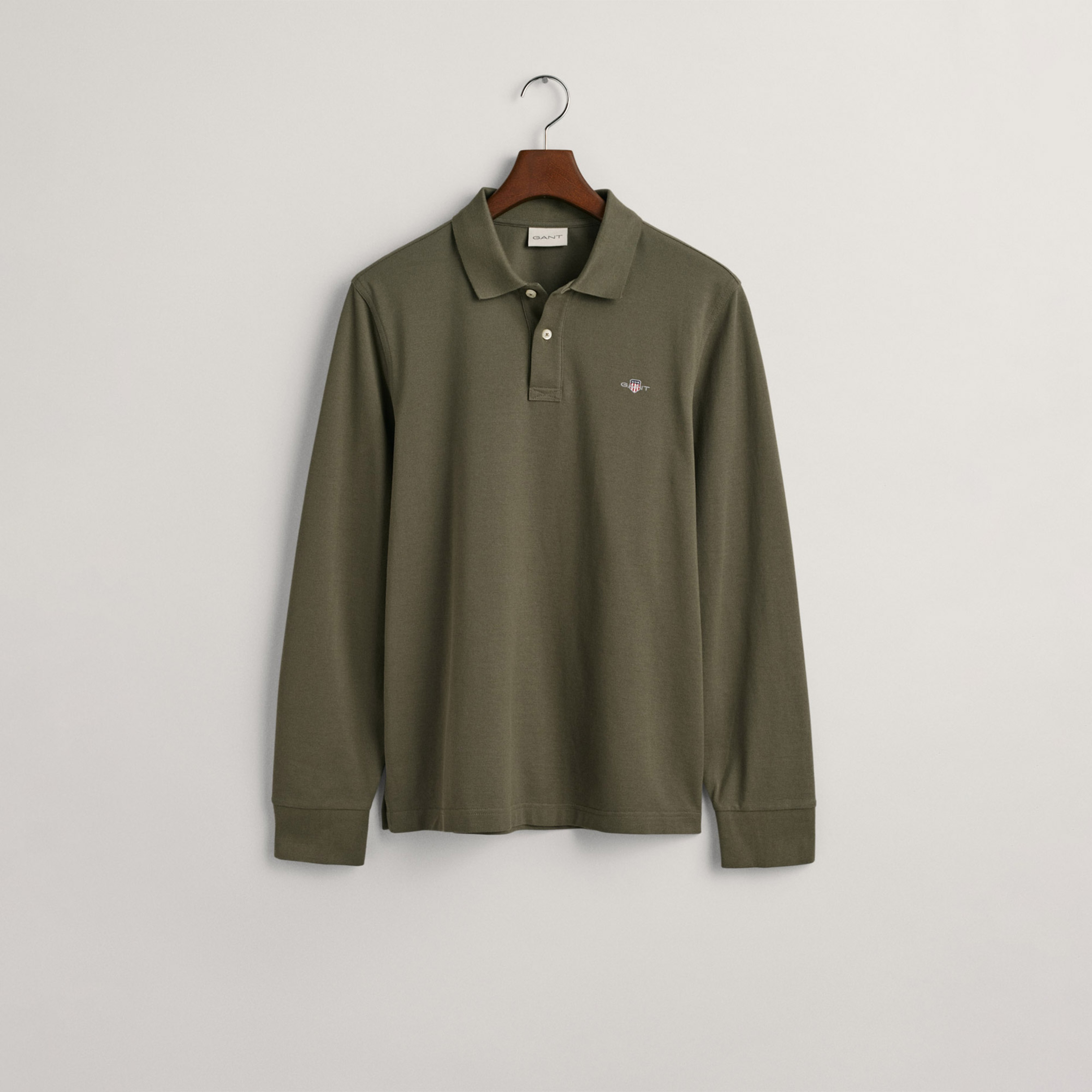 GANT Erkek Yeşil Regular Fit Polo