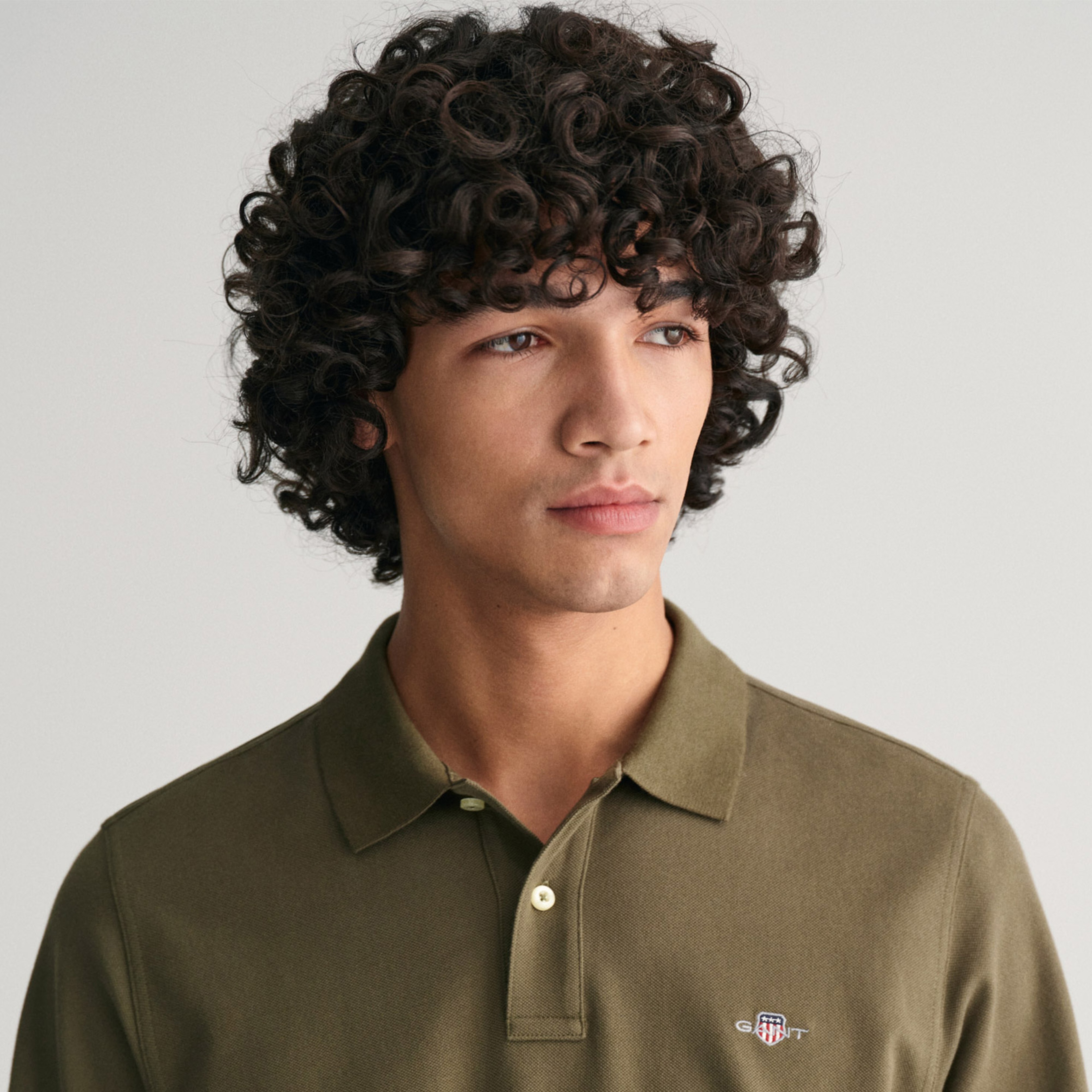 GANT Erkek Yeşil Regular Fit Polo