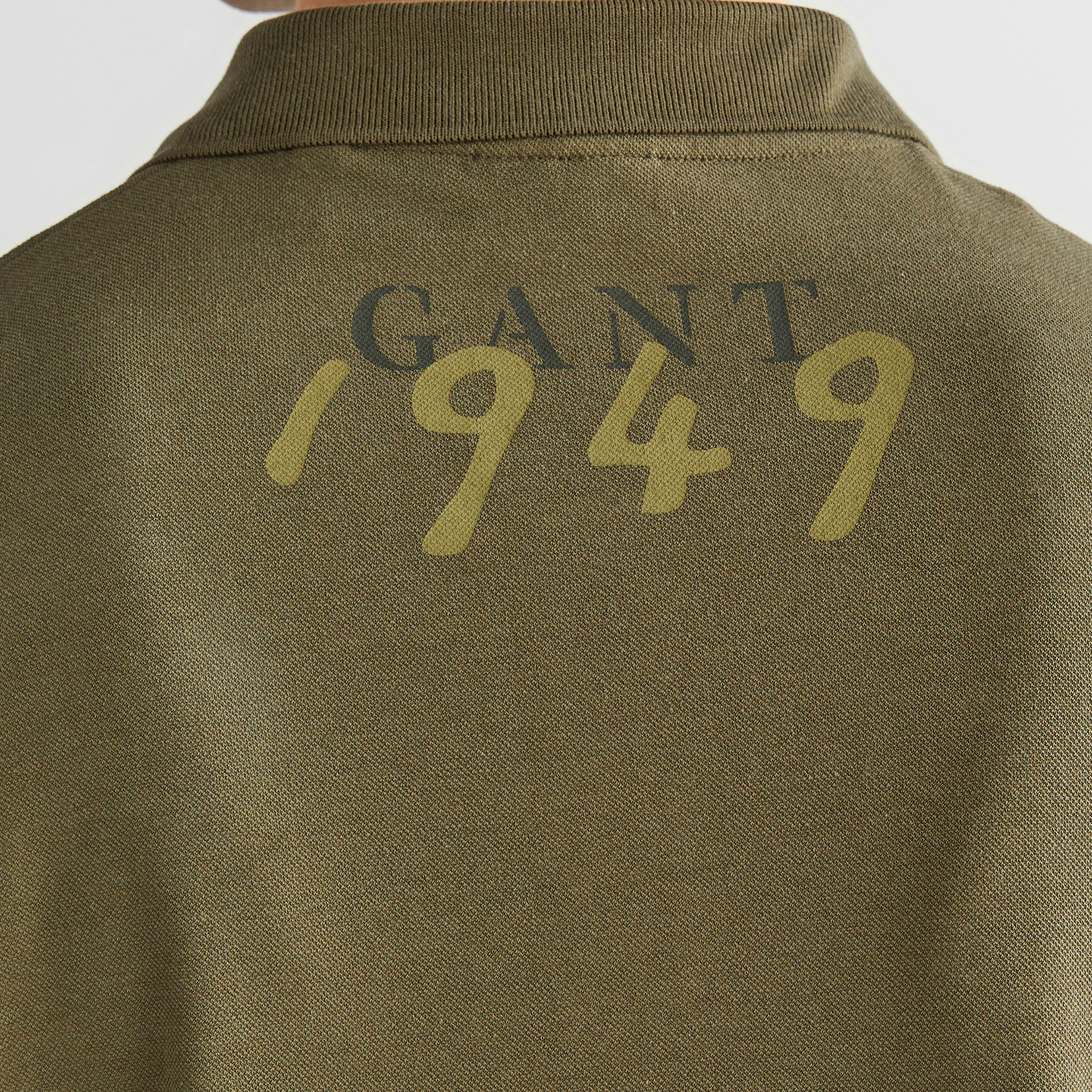 GANT Erkek Yeşil Regular Fit Renk Bloklu Logolu Polo