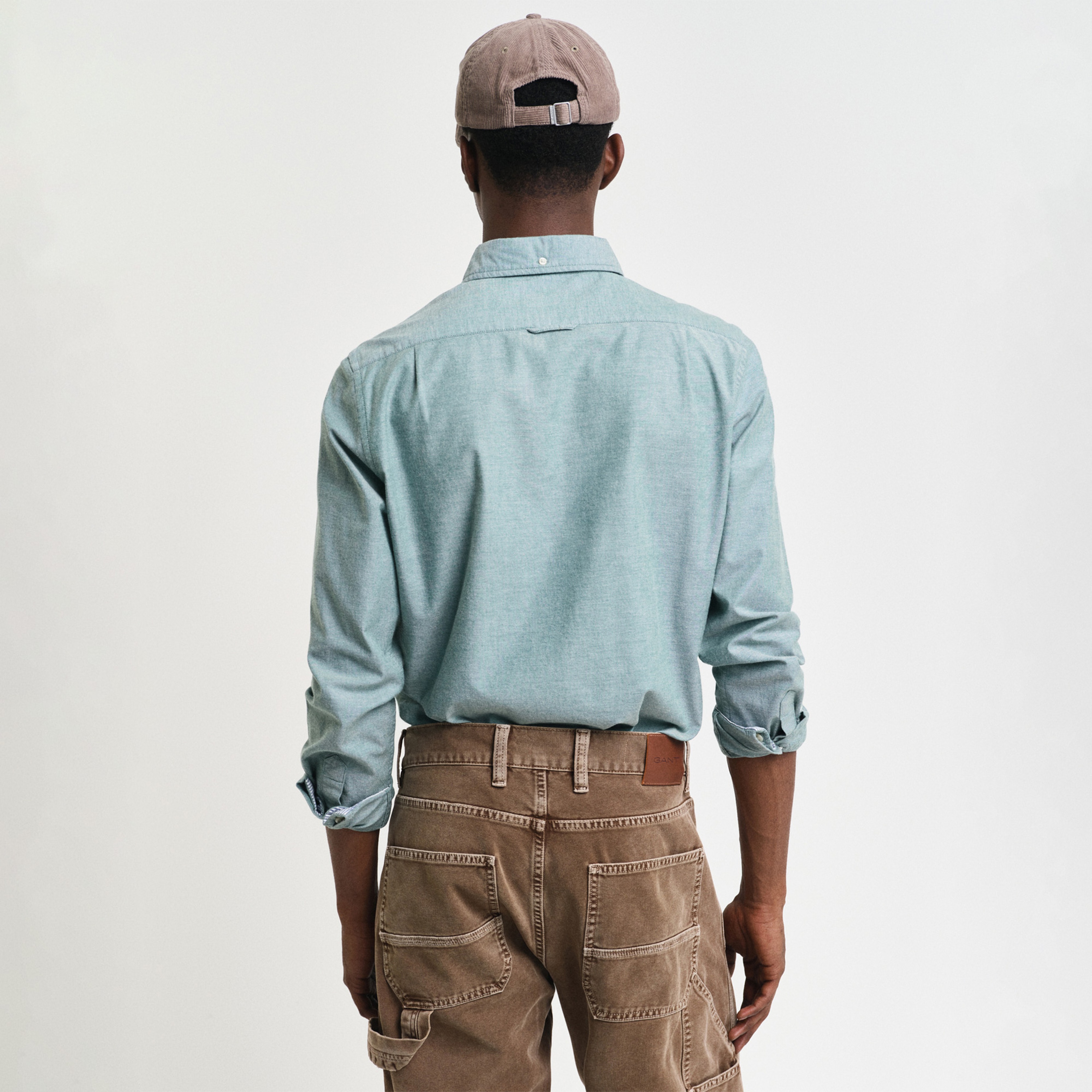 GANT Erkek Yeşil Slim Fit Düğmeli Yaka Oxford Gömlek