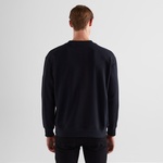 GANT Erkek Siyah Relaxed Fit Bisiklet Yaka Logolu Sweatshirt