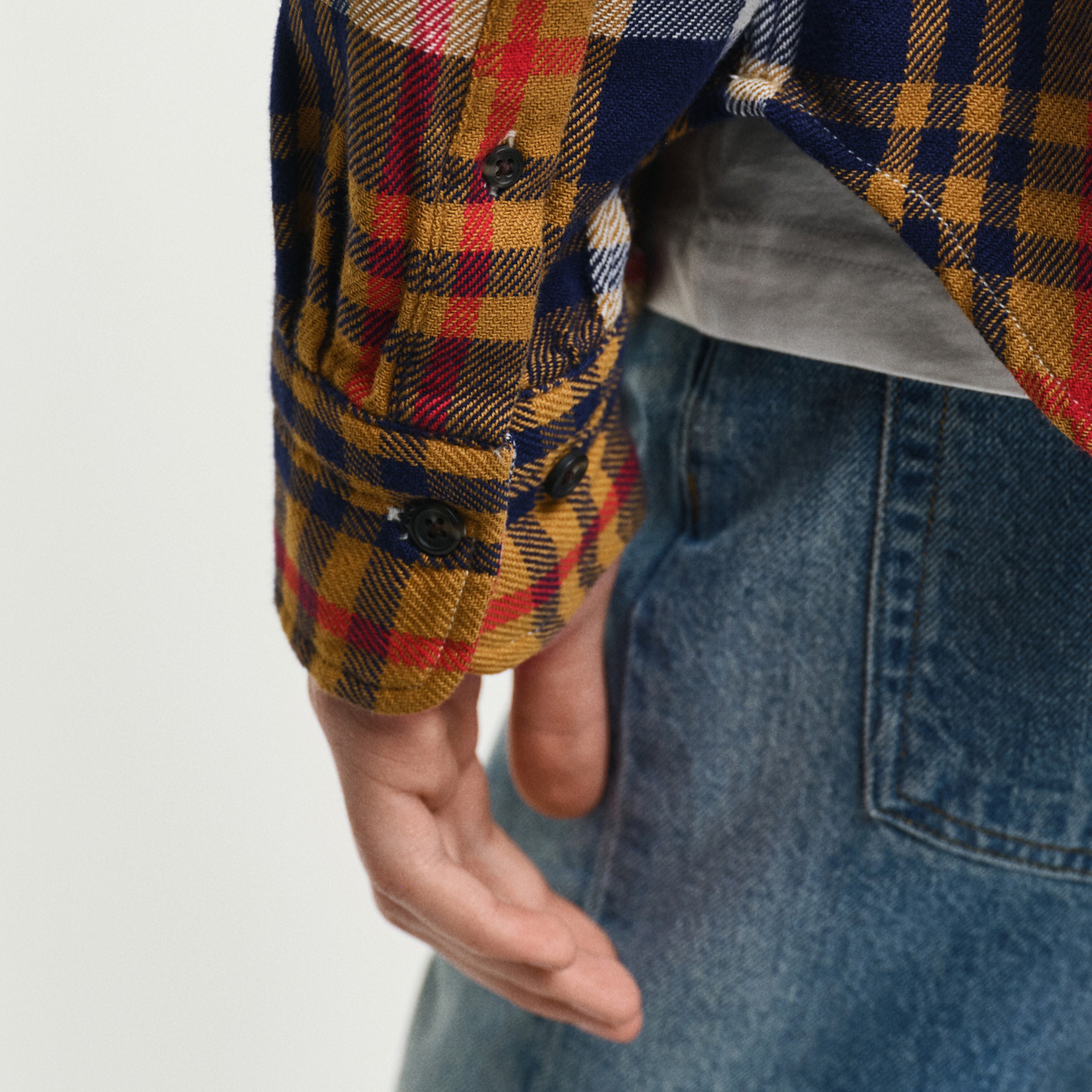 GANT Erkek Lacivert Regular Fit Kareli Gömlek