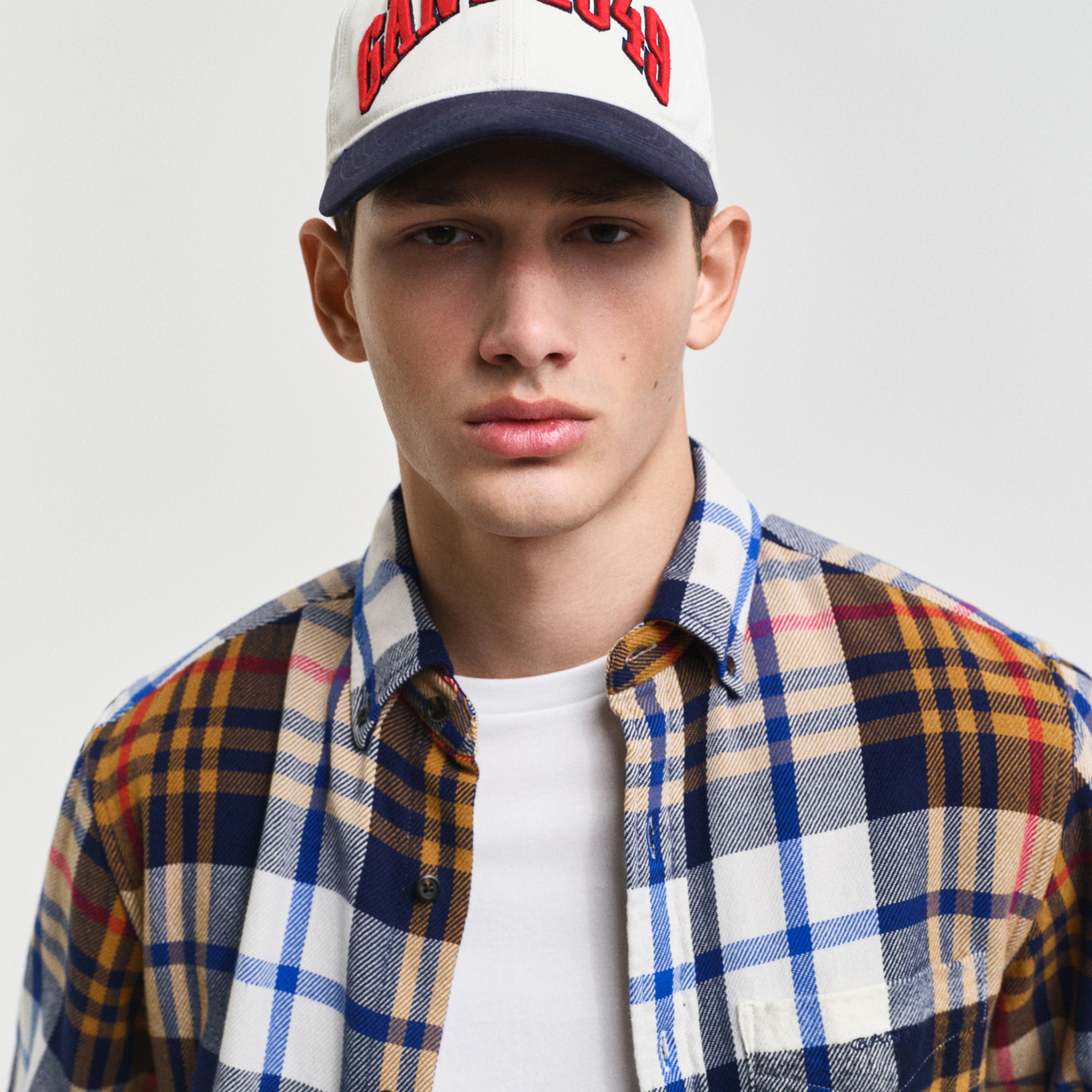 GANT Erkek Lacivert Regular Fit Kareli Gömlek