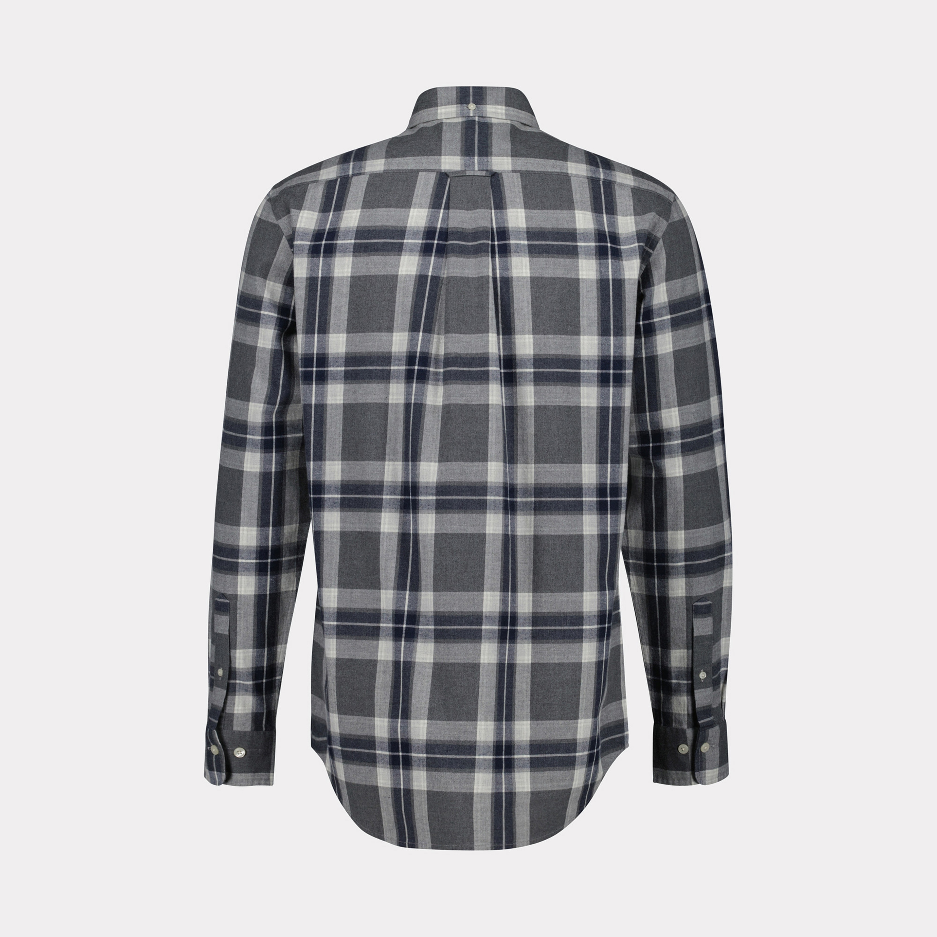 GANT Erkek Gri Regular Fit Düğmeli Yaka Kareli Gömlek