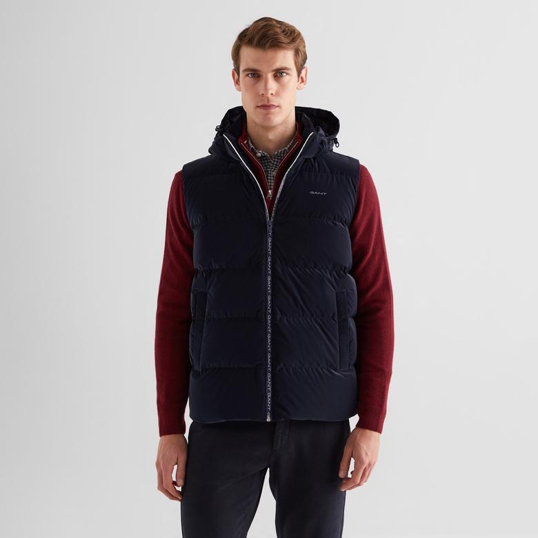 GANT Erkek Lacivert Kapüşonlu Yelek