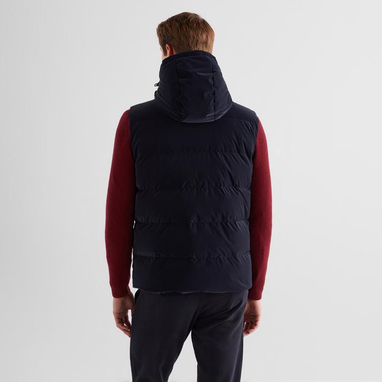 GANT Erkek Lacivert Kapüşonlu Yelek