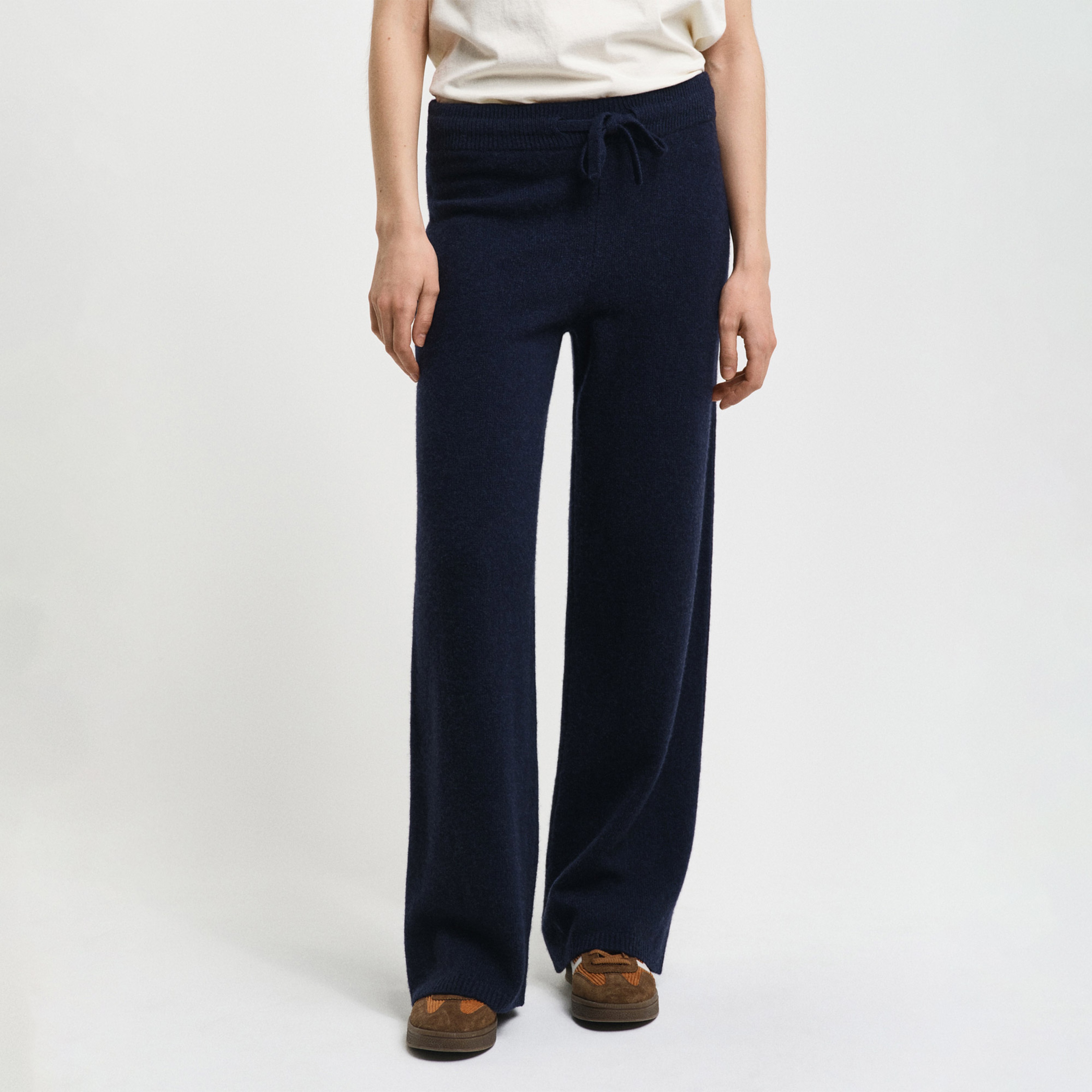 GANT Kadın Lacivert Regular Fit Pantolon