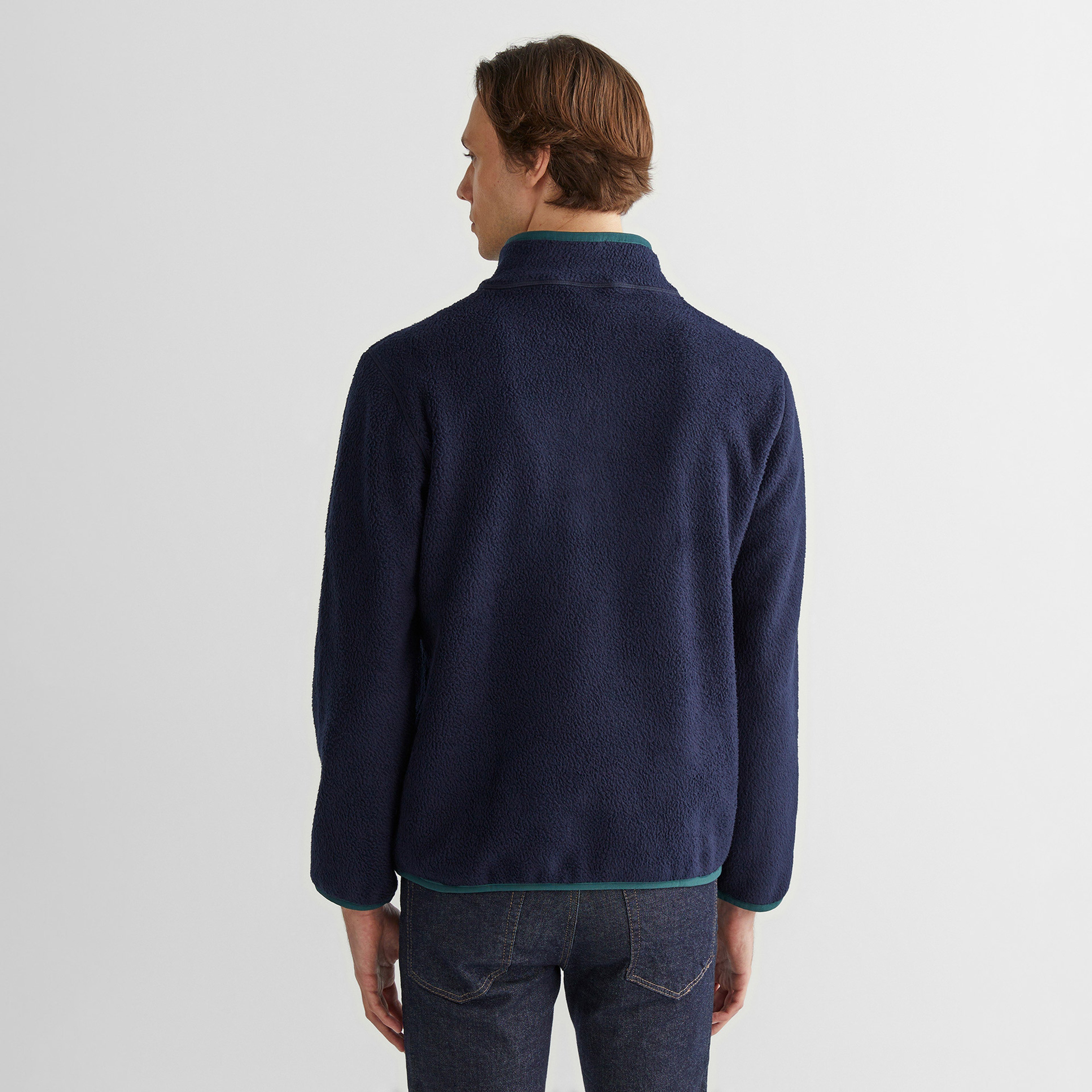 GANT Erkek Lacivert Regular Fit Yarım Fermuarlı Sweatshirt