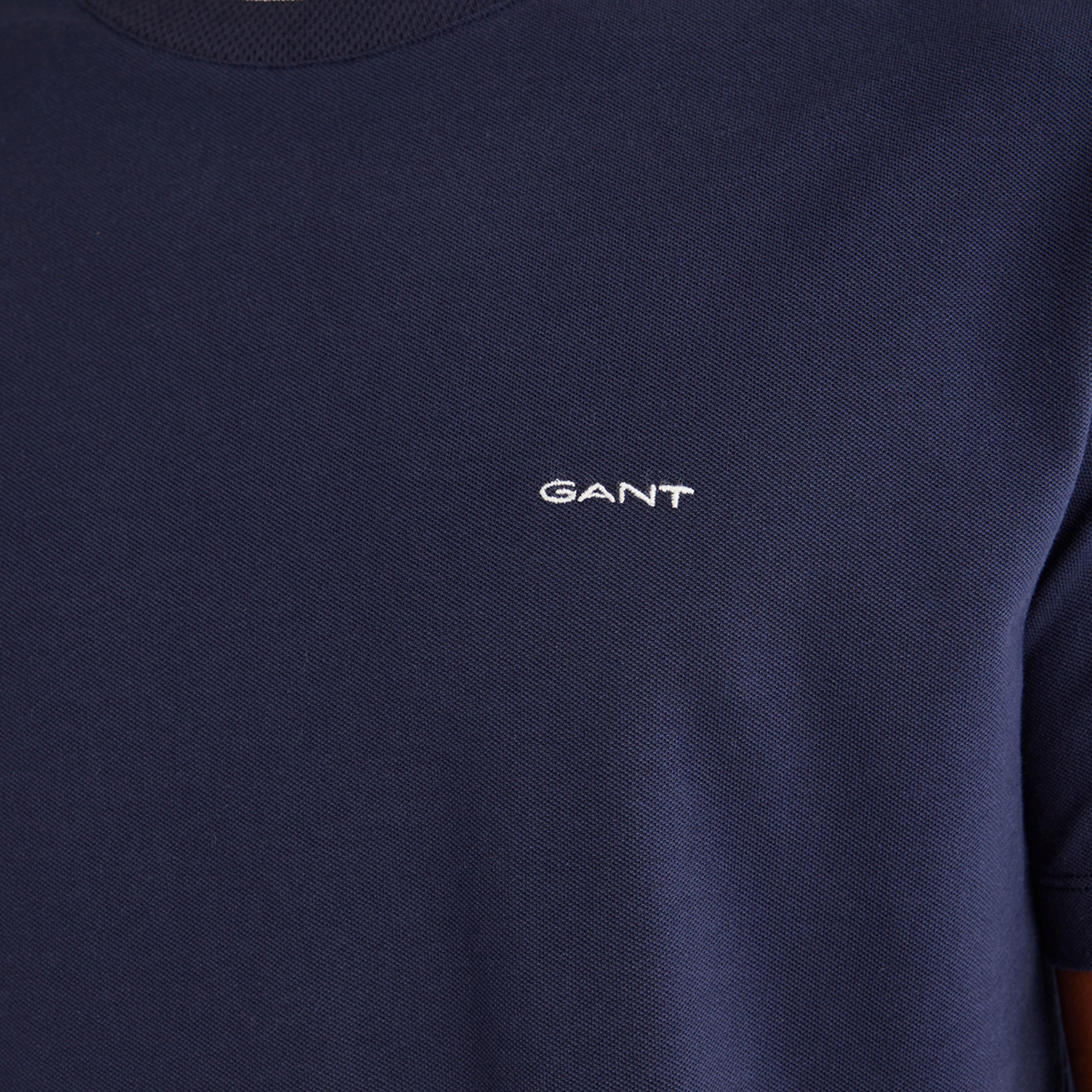 GANT Erkek Lacivert Regular Fit Bisiklet Yaka T-Shirt