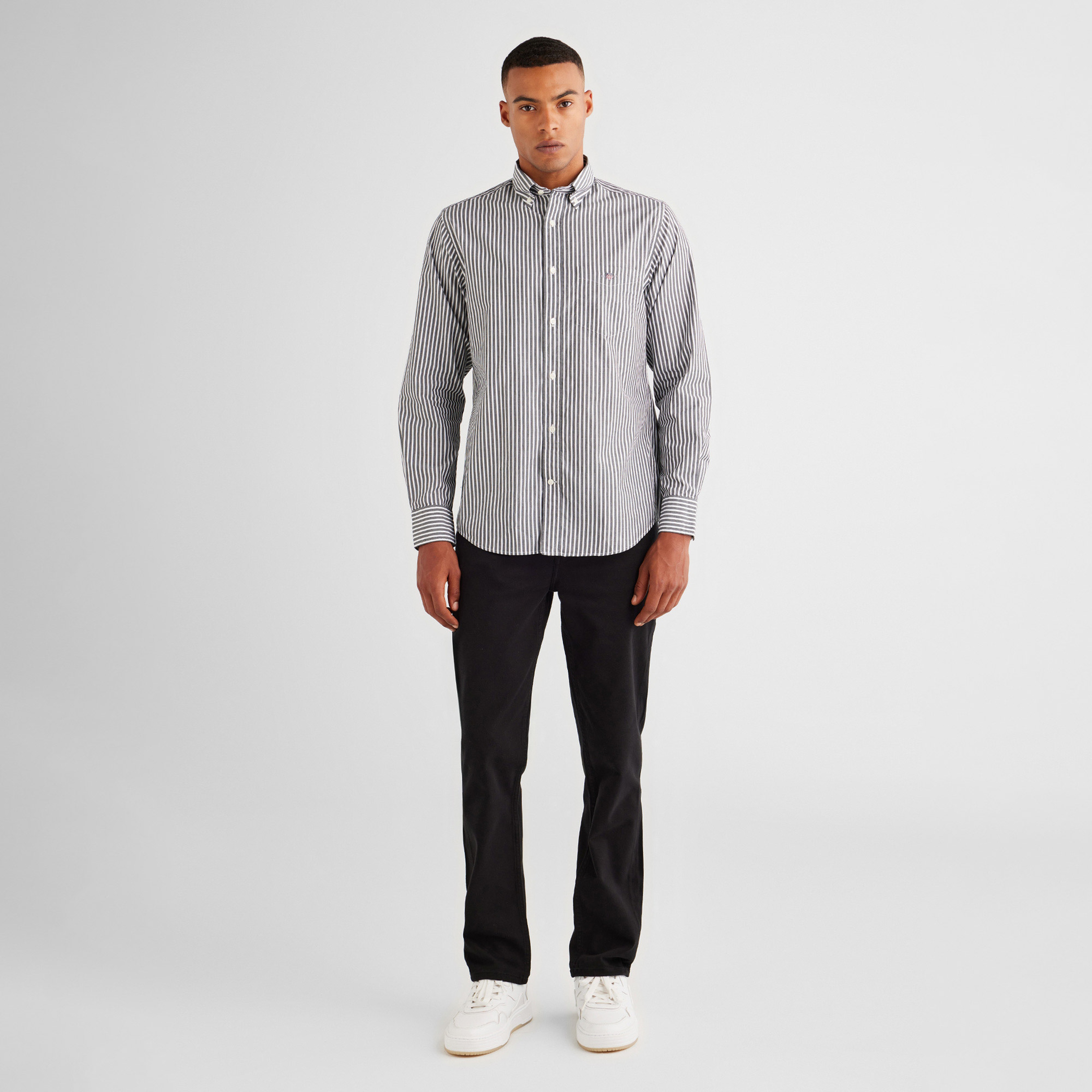 GANT Erkek Siyah Regular Fit Stay Black Jean