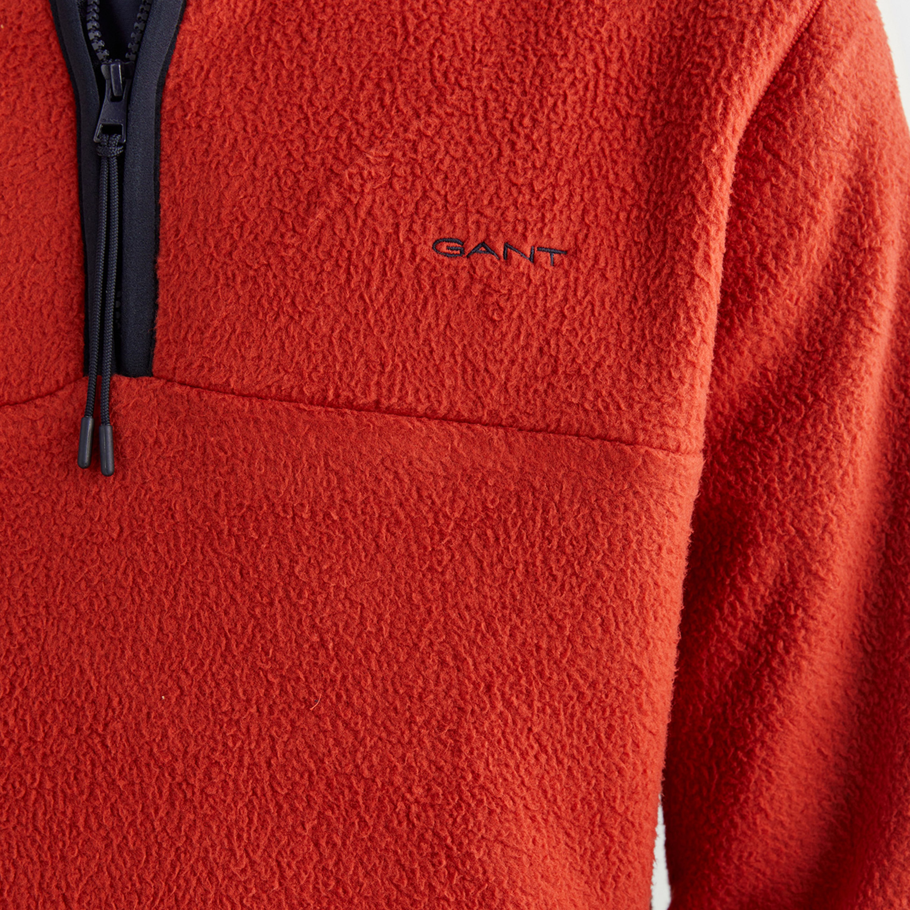 GANT Erkek Bordo Regular Fit Yarım Fermuarlı Sweatshirt