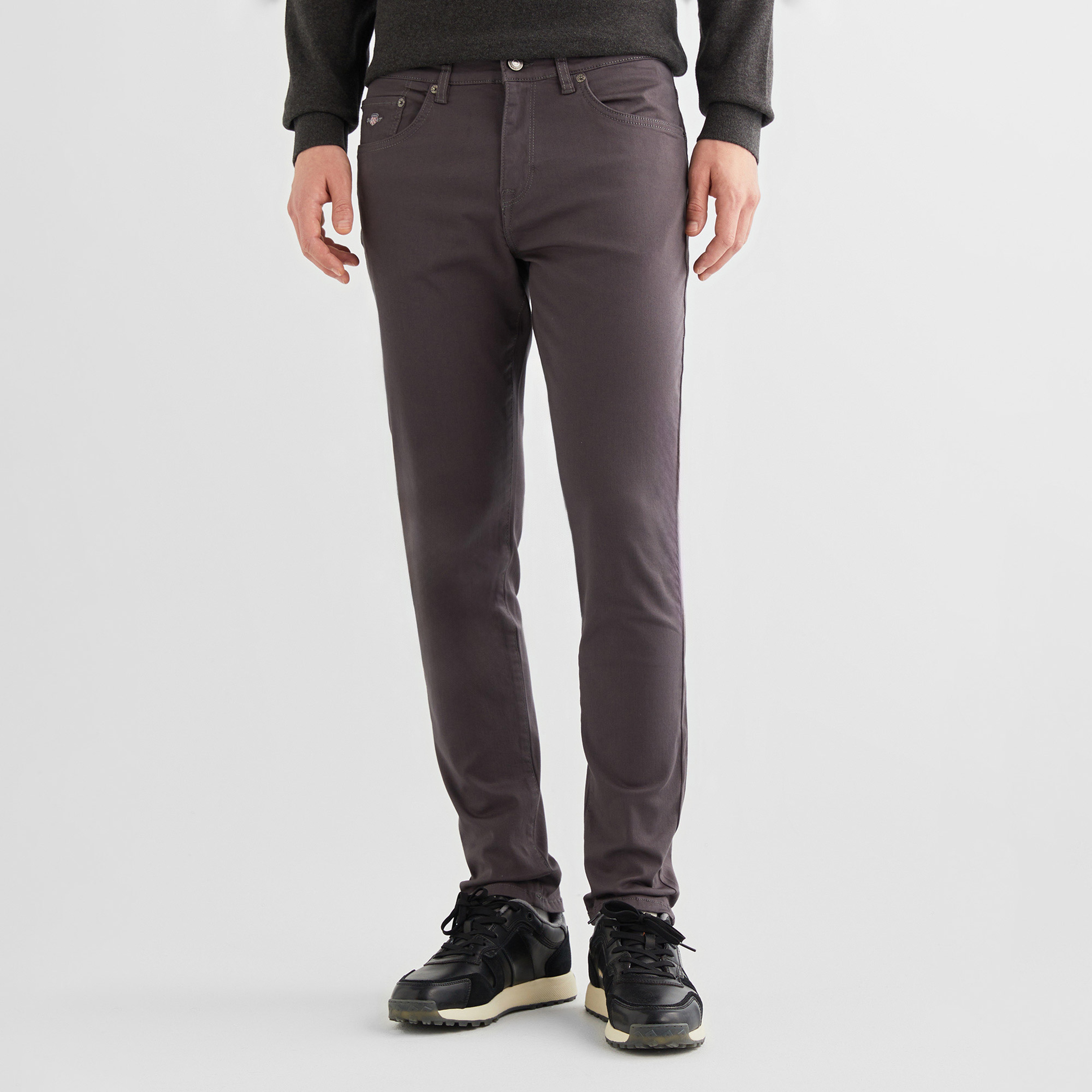 GANT Erkek Gri Slim Fit Pantolon