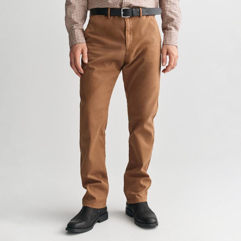 GANT Erkek Kahverengi Slim Fit Pantolon