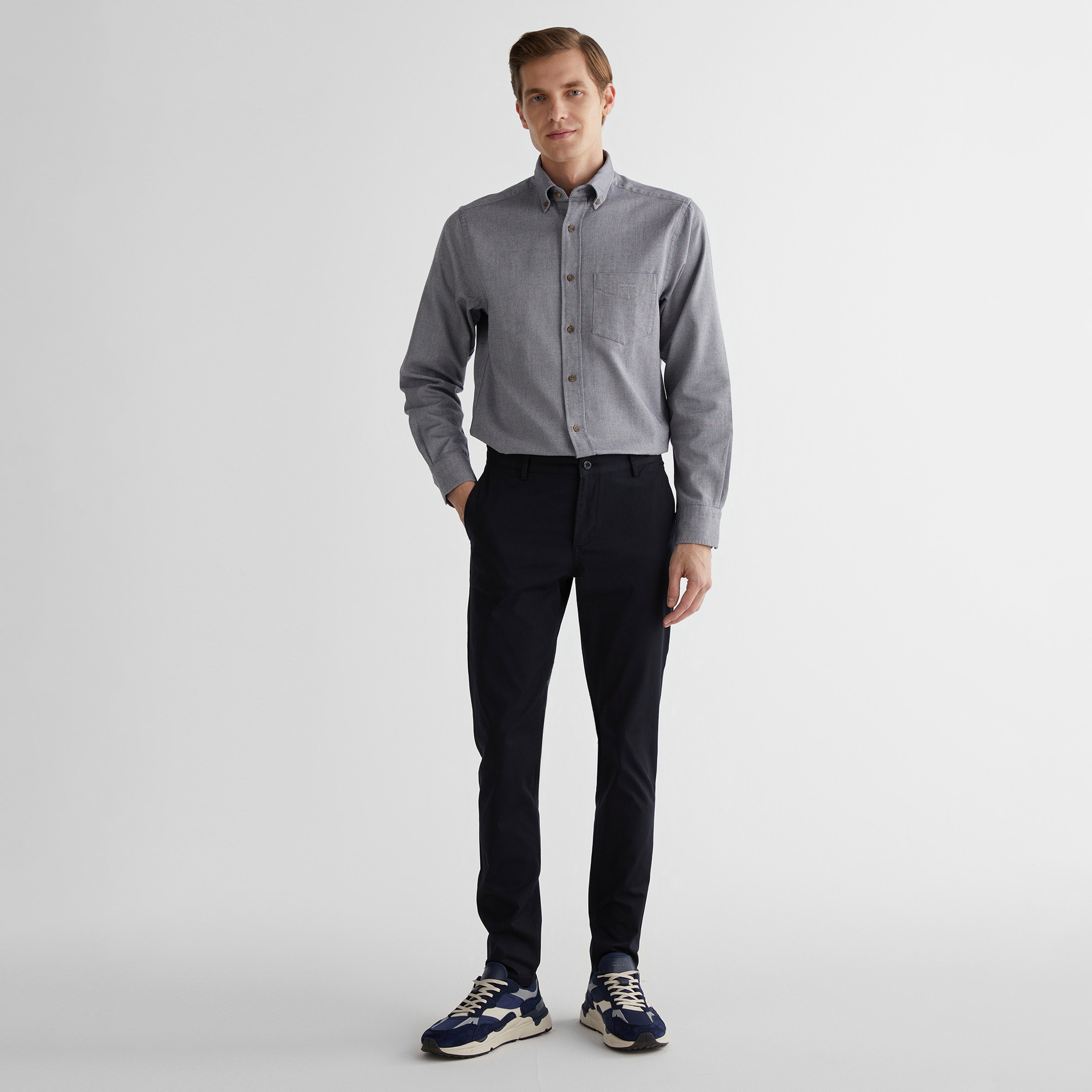 GANT Erkek Siyah Pantolon