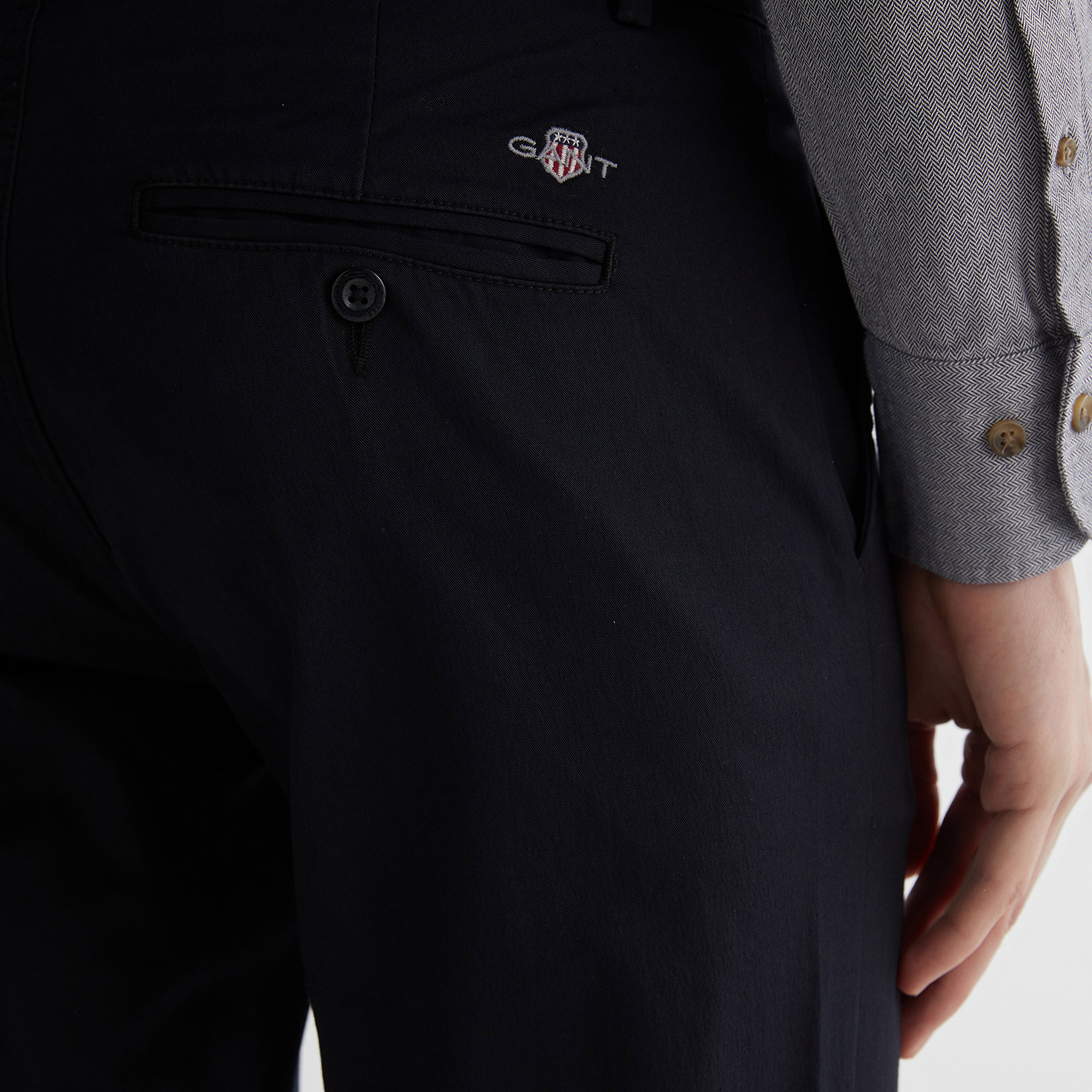 GANT Erkek Siyah Pantolon